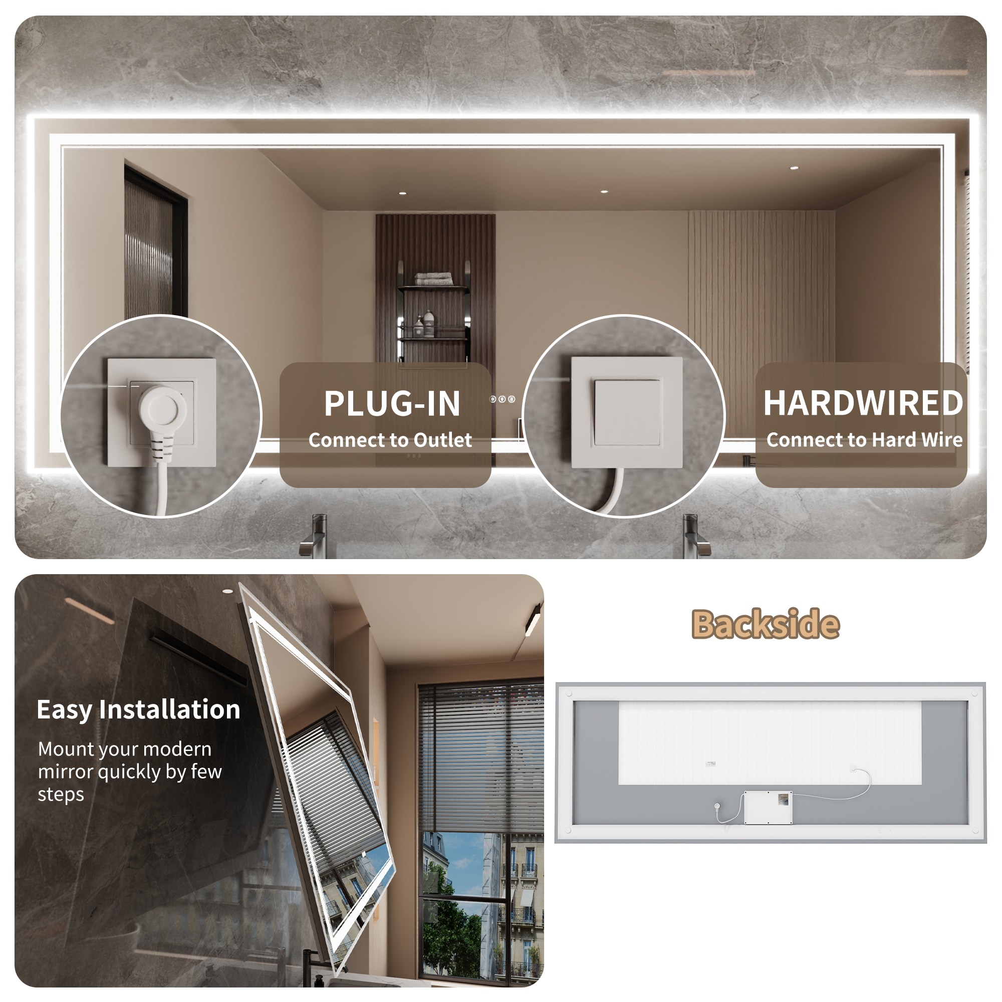 Bayfeve BFXB-16S3696-MIR Framed-Bath-Mirrors - View #13