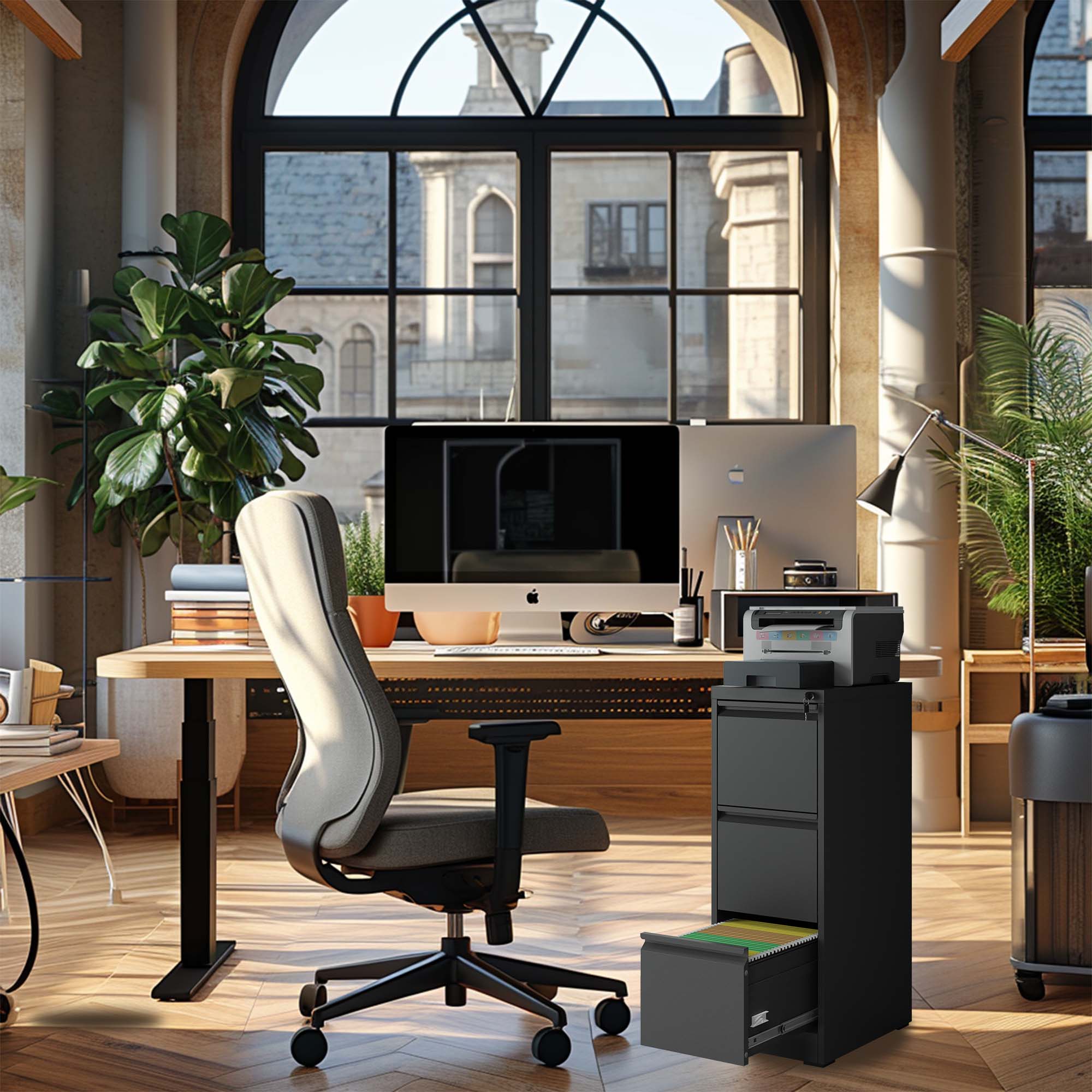 Kahomvis MAKE-QPO2-418 Storage-Cabinets - View #2