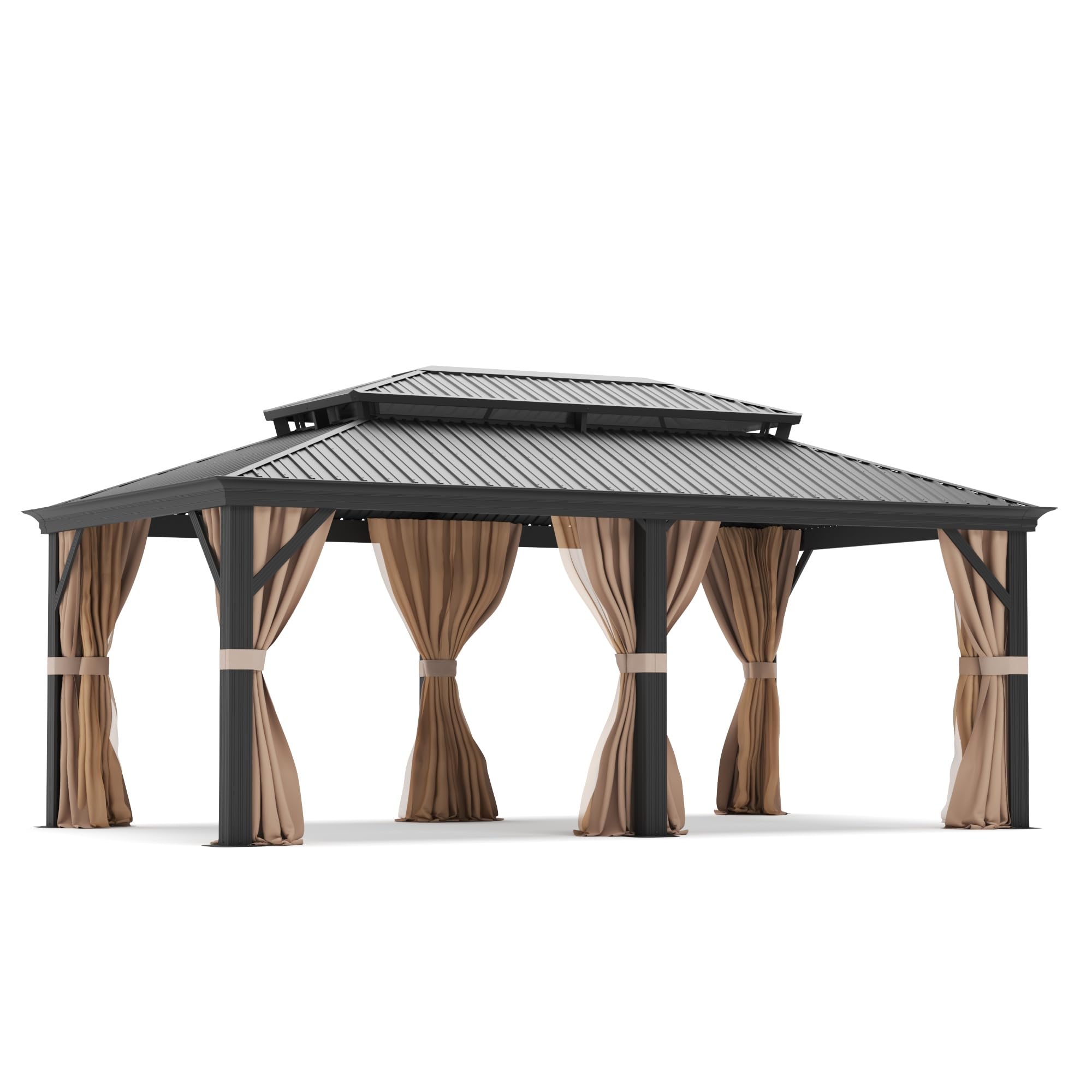 AURA OUTDOOR OAGB-1220 Wood-Resin-Gazebos - View #7