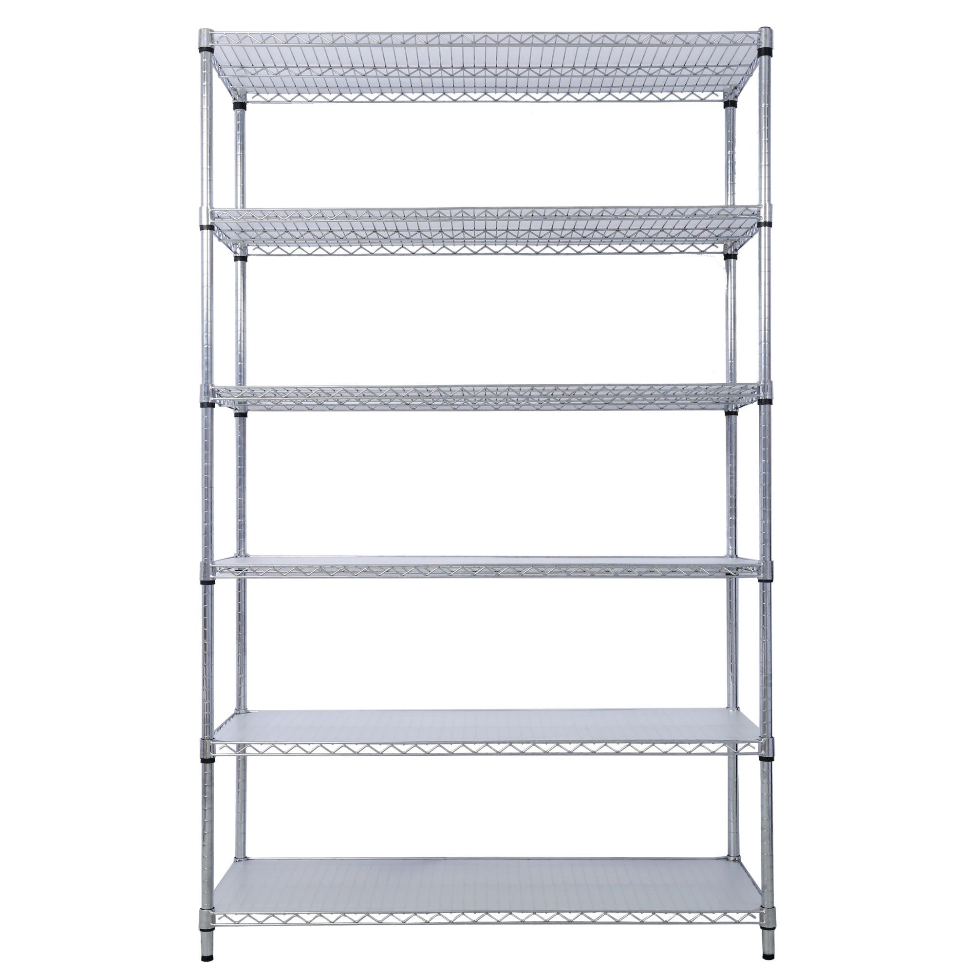 Boyel Living Chrome 84x48x20-Inch 6-Tier NSF Metal Wire Shelving Unit 6000 LBS Capacity