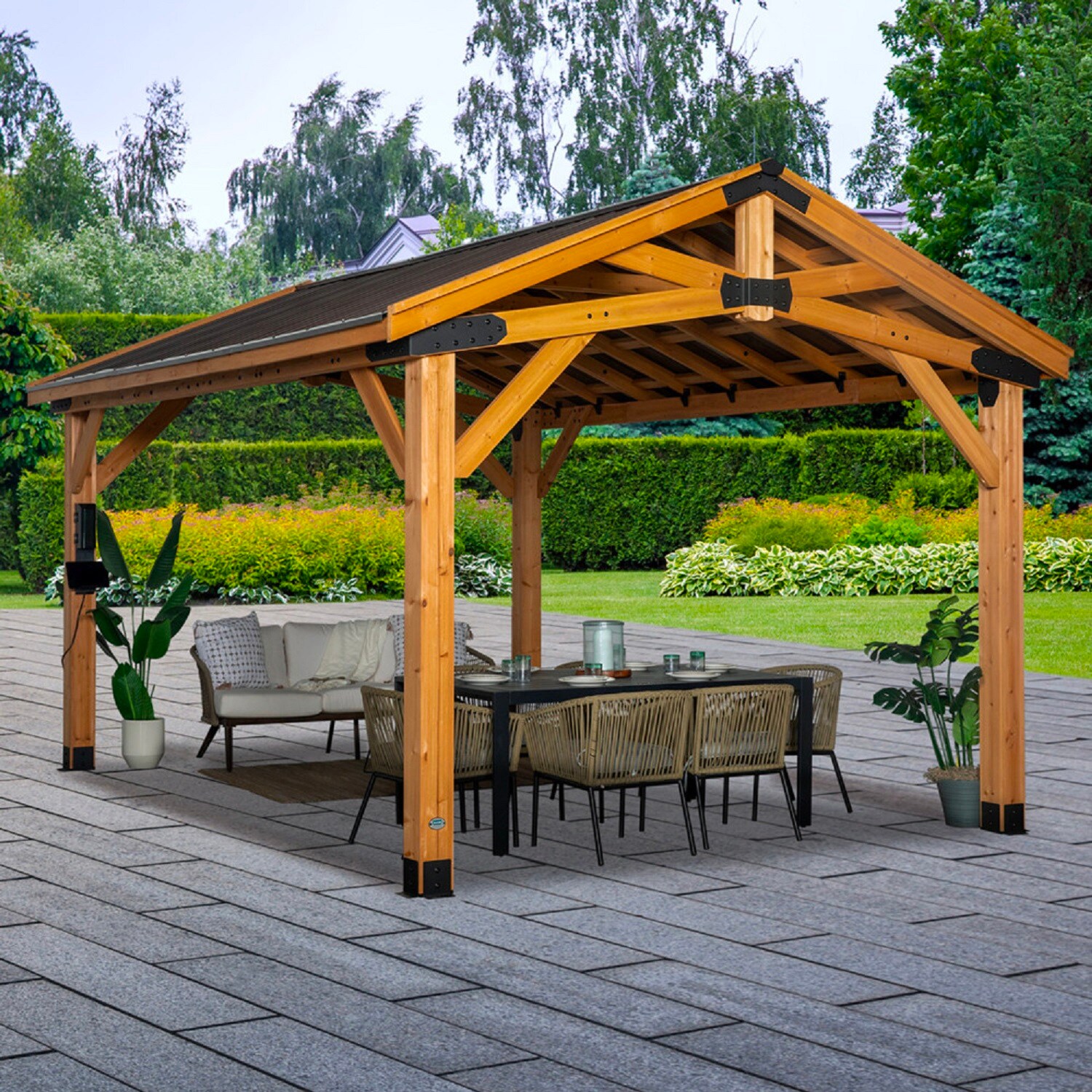 Backyard Discovery 2206038COM Wood-Resin-Gazebos - View #10