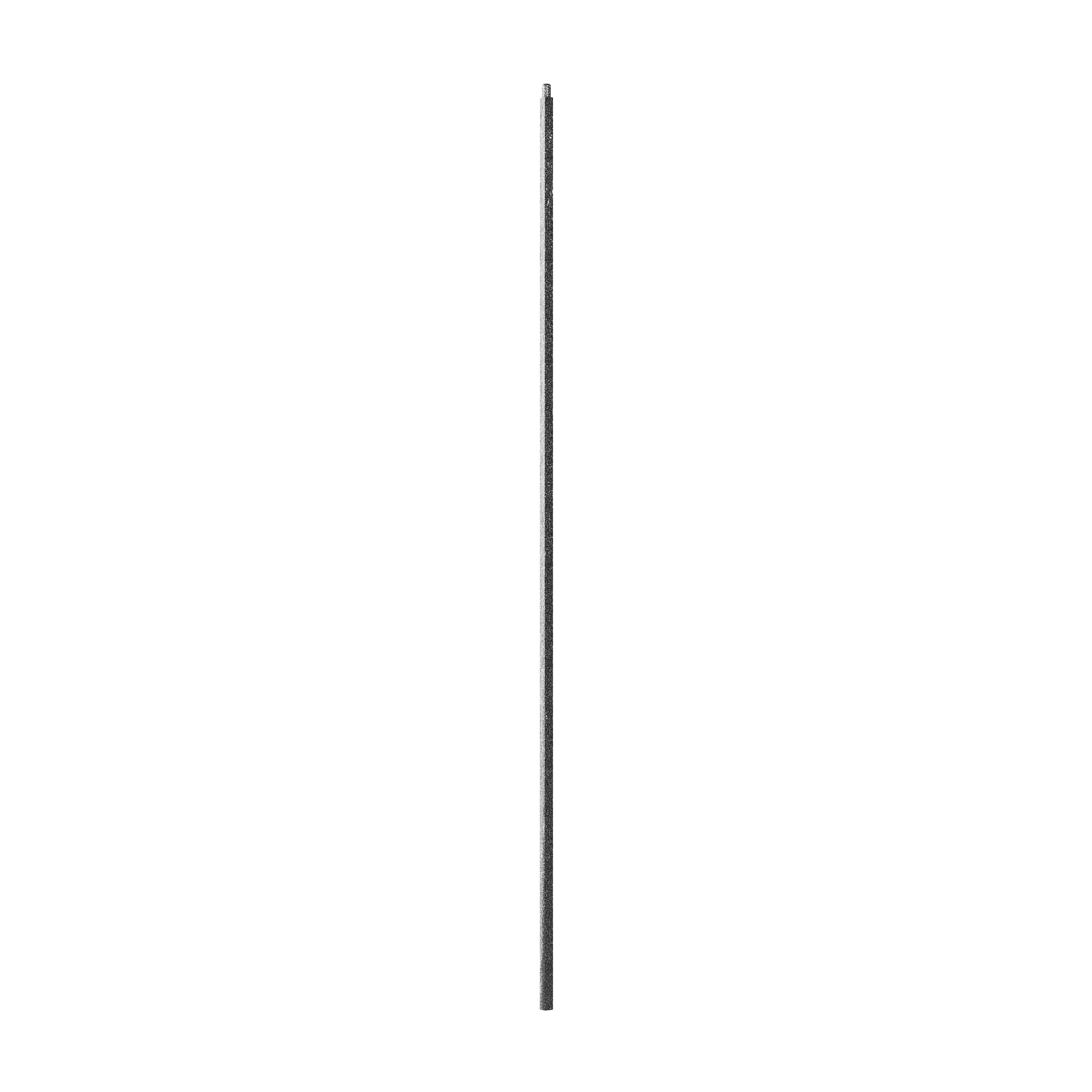 Crown Heritage 4581700SV44 44-in x 0.4724-in Silver Vein Steel Pin Top Stair Baluster