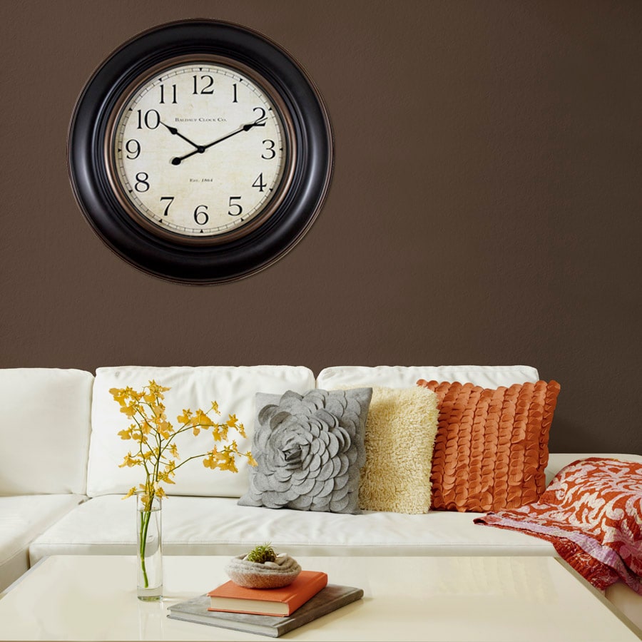 allen + roth Analog Round Wall Clock in the Clocks department at
