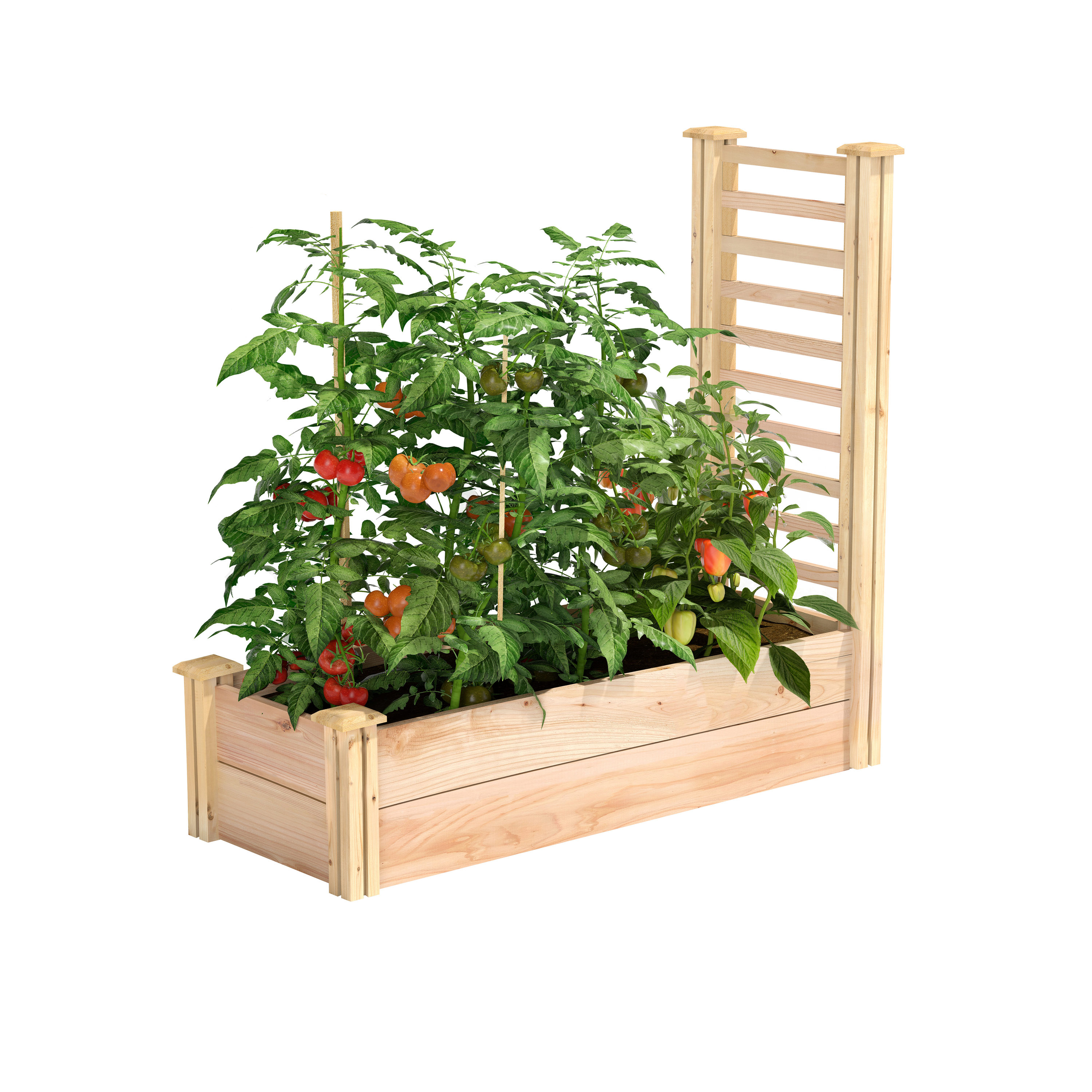 Greenes Fence RC164812PTRE 4.9-cu ft 16-in W x 48-in L x 11-in H Natural Cedar Cedar Raised Garden Bed