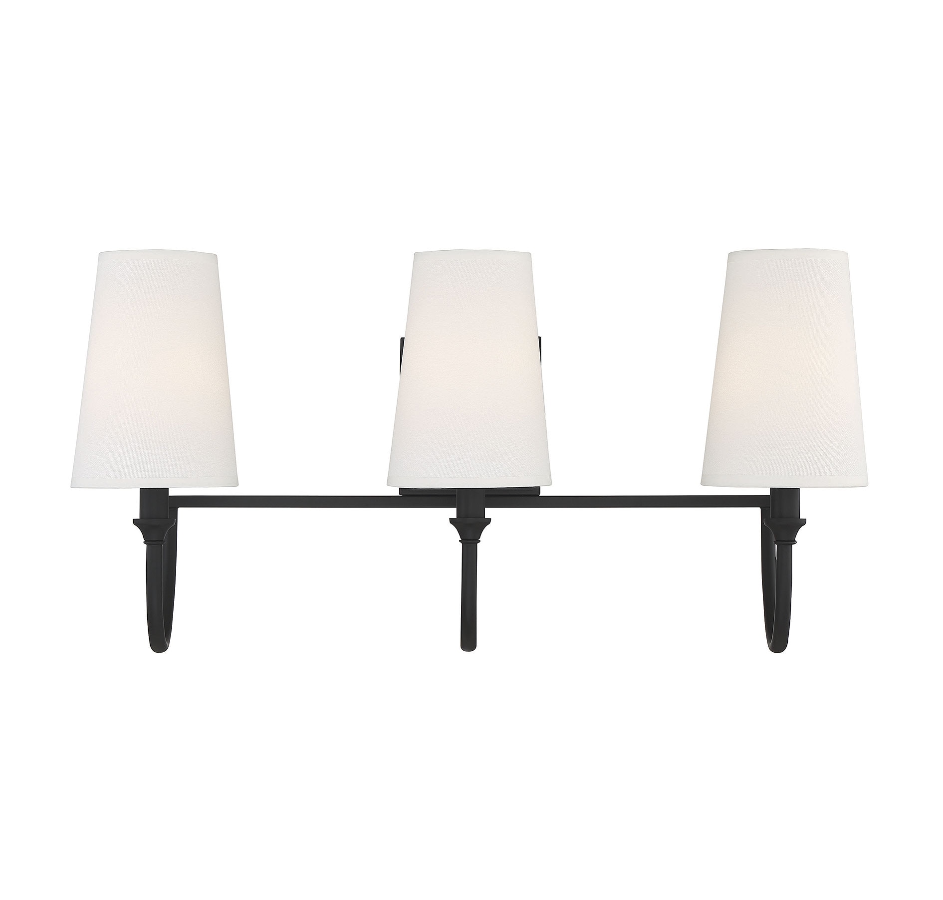  LW-SH637317 24-in 3-Light Matte Black Transitional Vanity Light Bar
