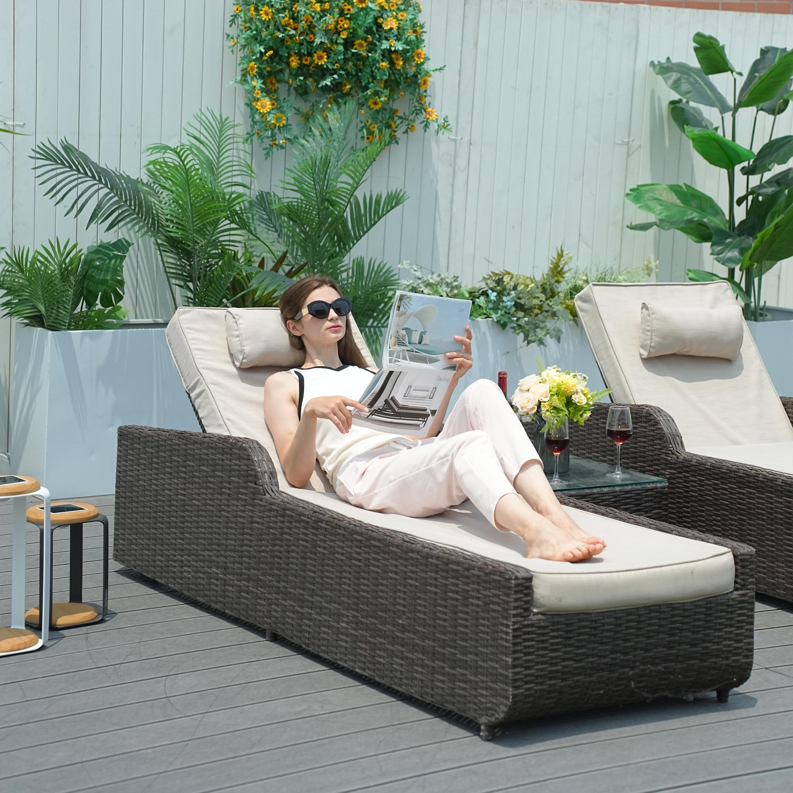 Direct Wicker DWL-1127B-BROWN Patio-Chairs - View #3