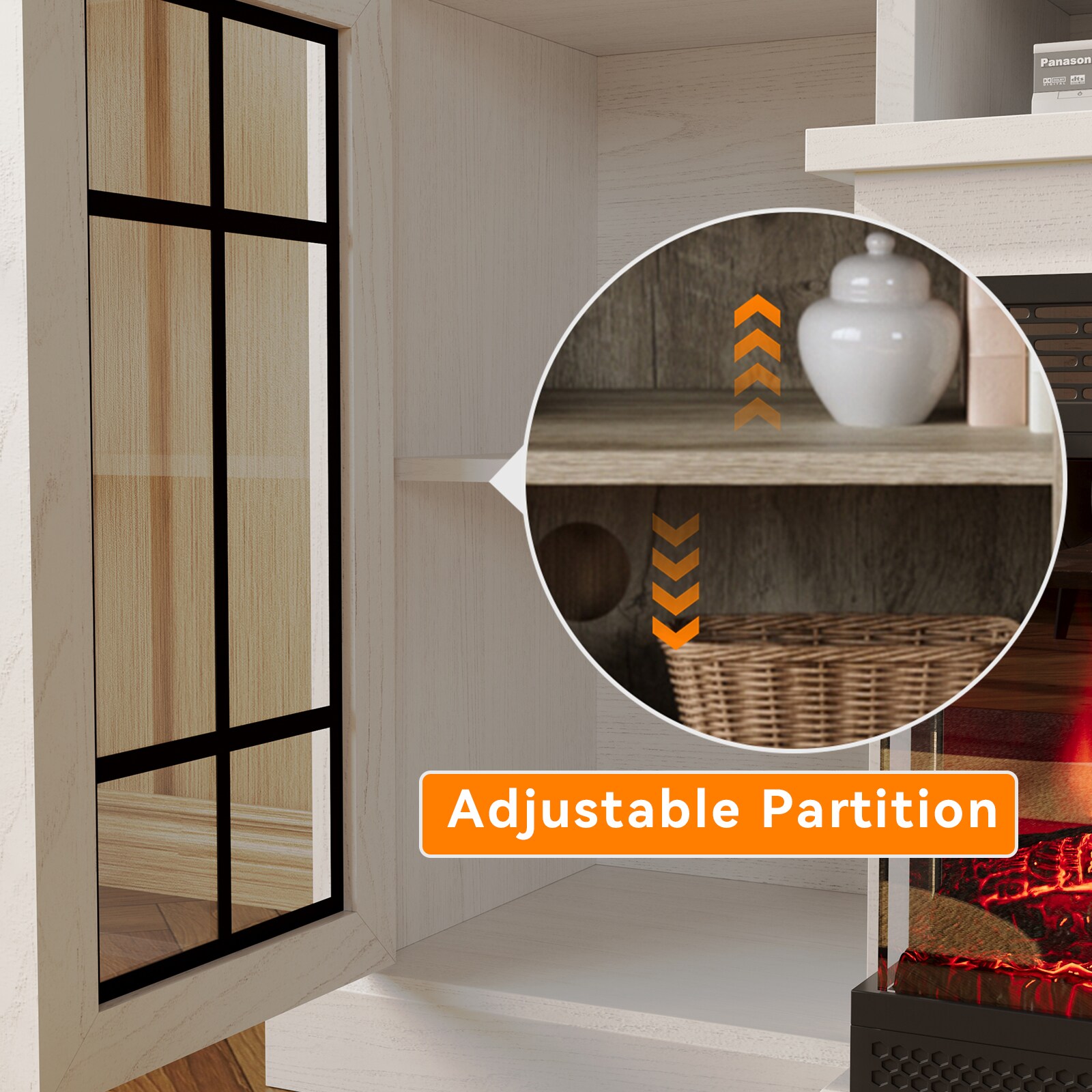 Bapipro TE18A32W Electric-Fireplaces - View #2
