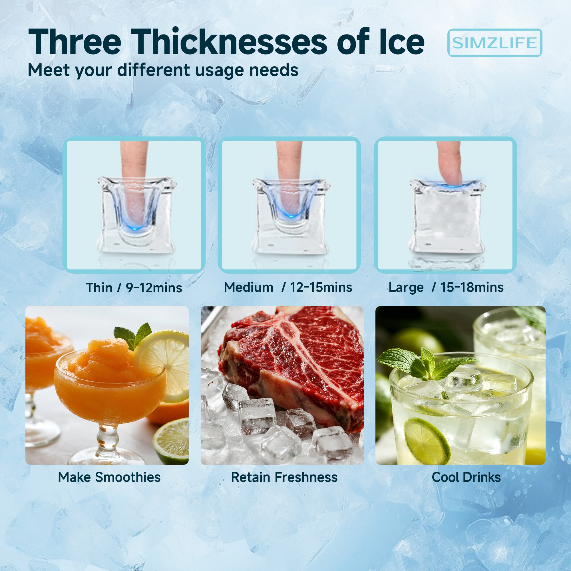 SIMZLIFE CIM005-200BL-S-LS-SC Commercial-Ice-Makers - View #3