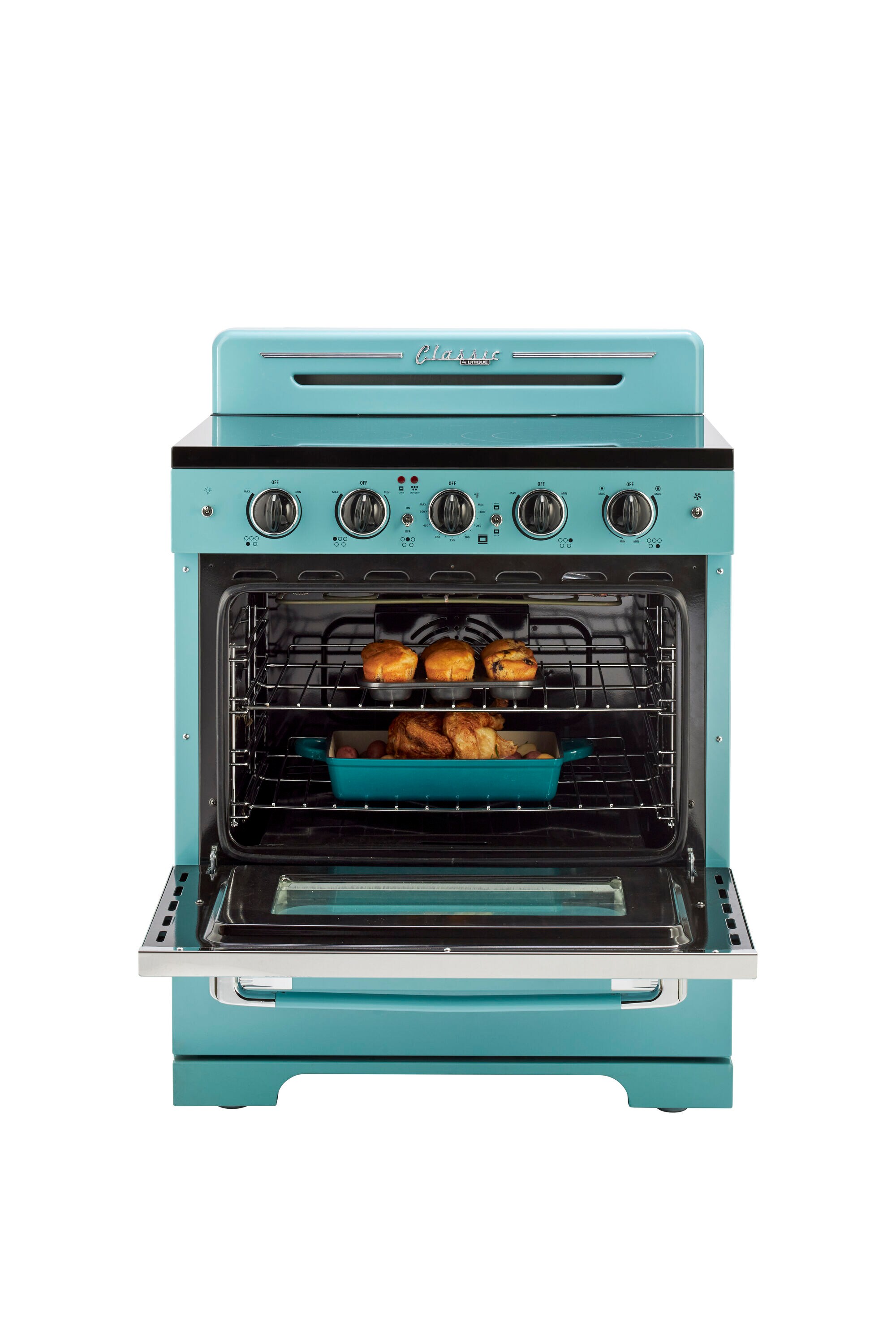 Unique Appliances Classic Retro 24-inch 2.9 cu. ft. Retro Gas Range with  Convection Oven i