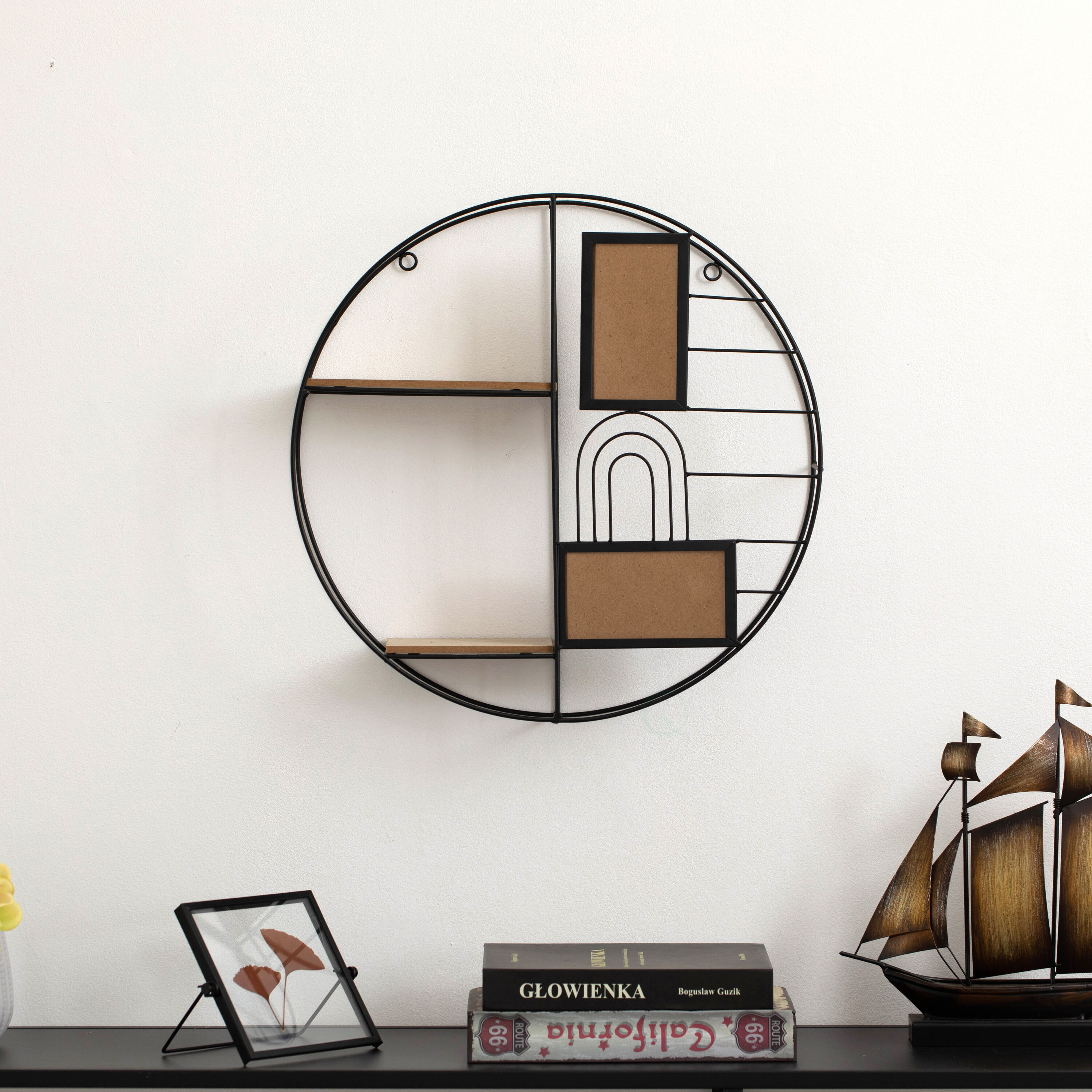 Vintiquewise QI004691.PHOTO.BK Wall-Mounted-Shelving - View #3