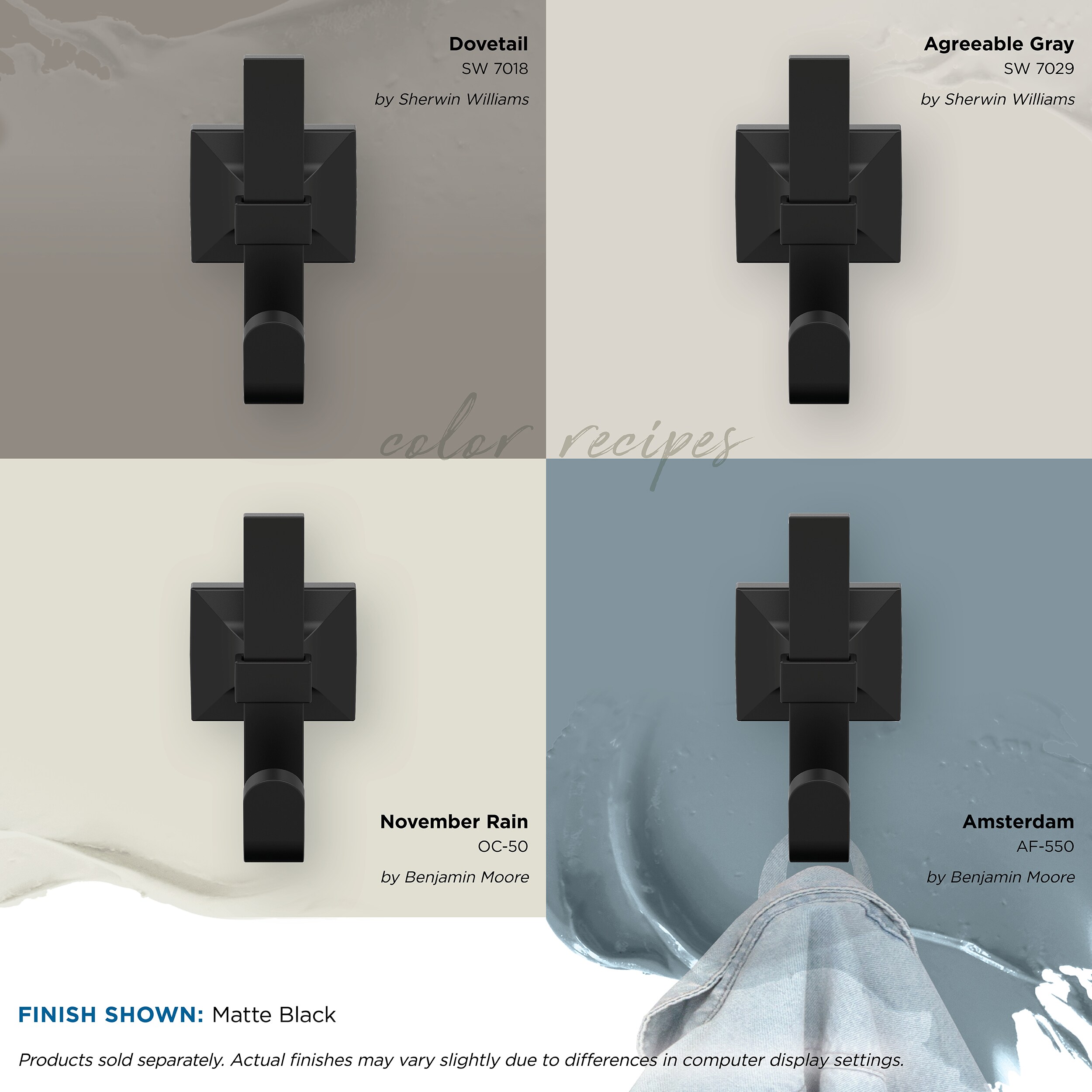 Amerock HBX36686MB Decorative-Wall-Hooks - View #7