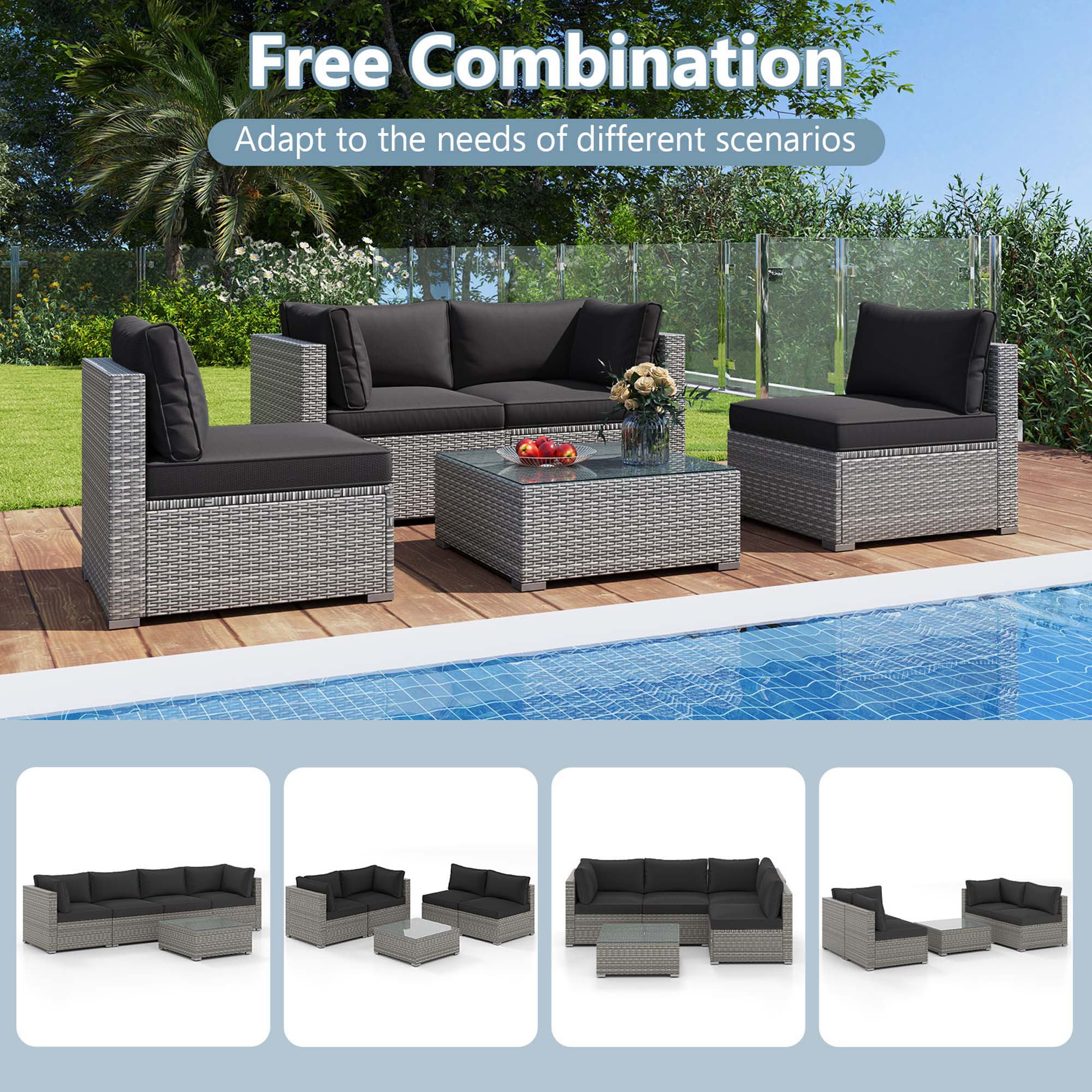 Costway HCST06328 Patio-Conversation-Sets - View #4