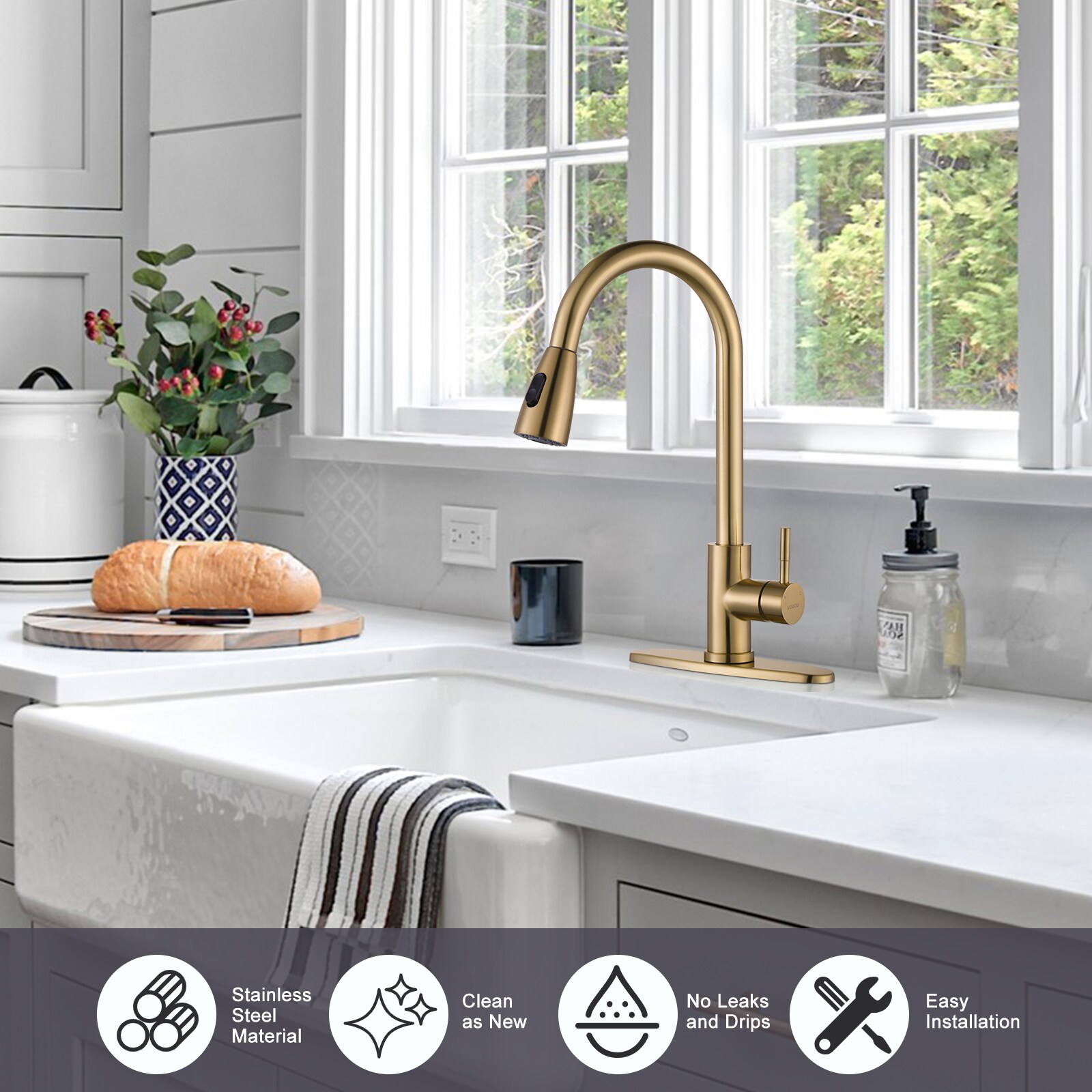 WOWOW 2310301G-AMUS Kitchen-Faucets - View #2