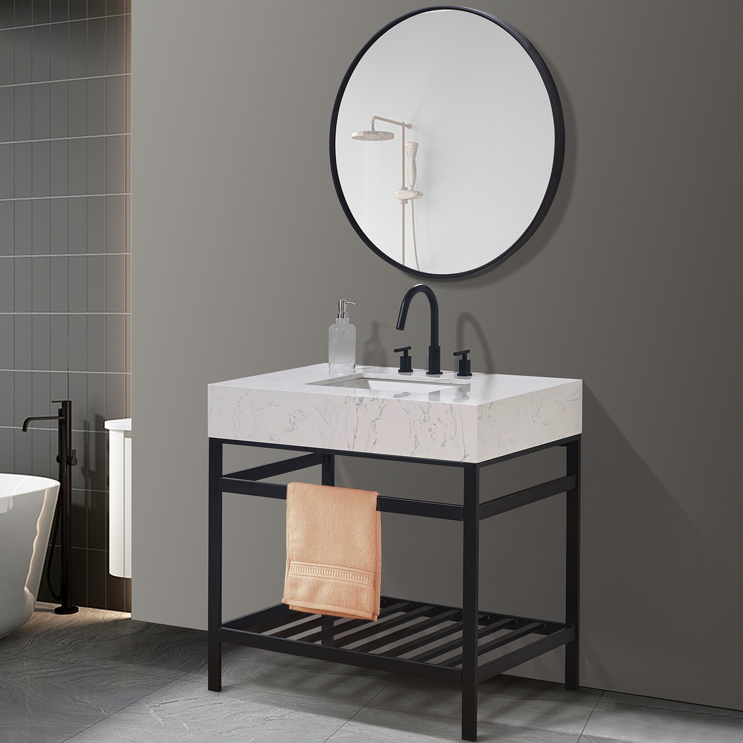 Altair 68036-AWAP-MB Bath-Vanity-Combo - View #5