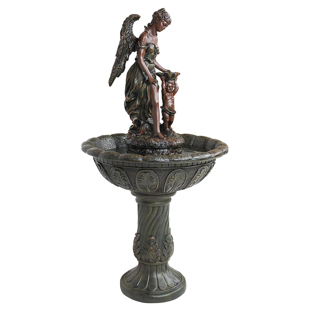 Design Toscano 26-in H Resin Outdoor Fountain Statue Pump Included in ...