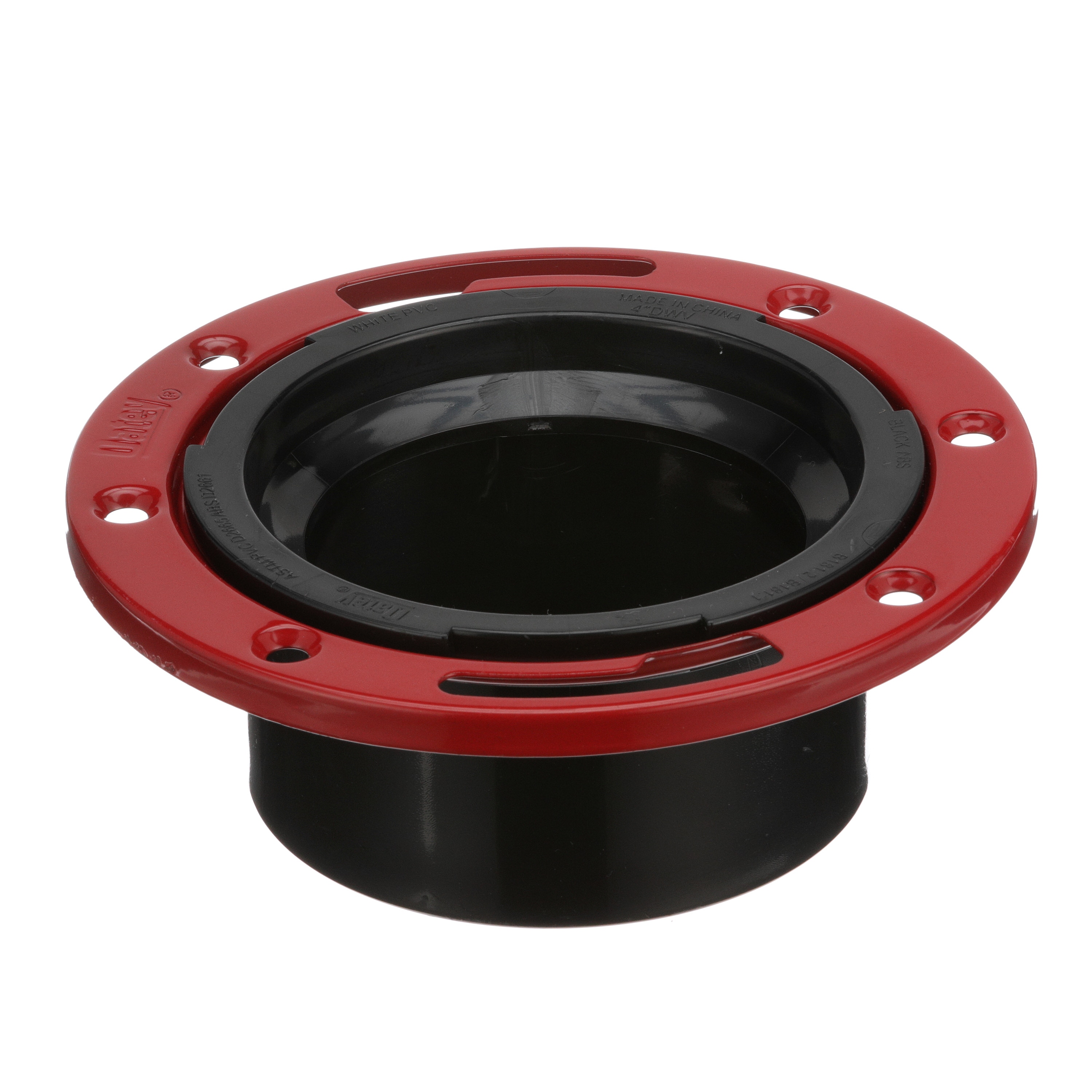 Oatey 436272 Fast Set 6.9-Inches Red ABS Toilet flange