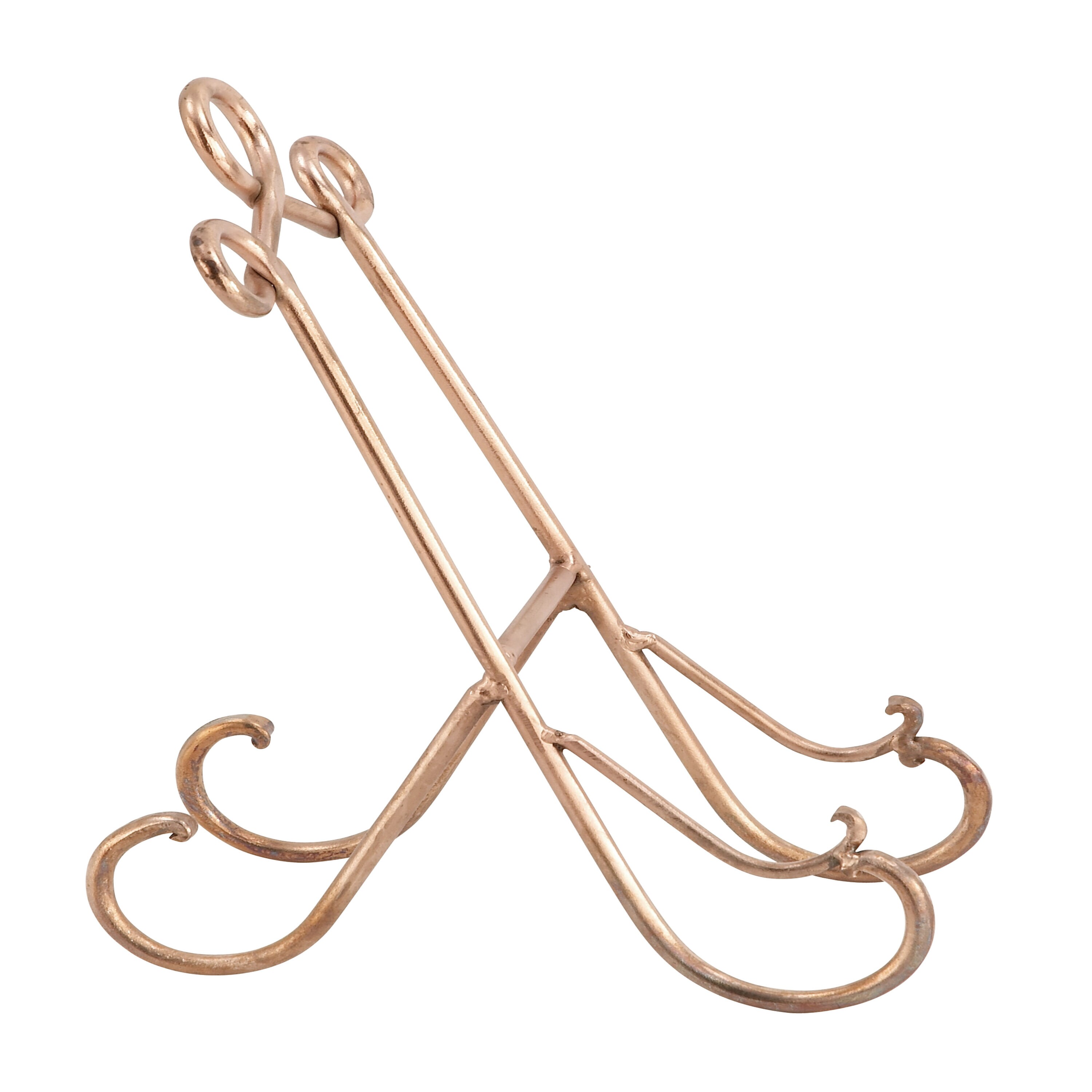Multi-Colored Metal Scroll Tabletop Easel Set of 3