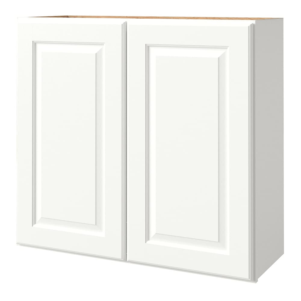 allen + roth 1301TS Tilson 30-in W x 30.125-in H x 12-in D Linen Wall Fully assembled Cabinet (Raised Panel Square)