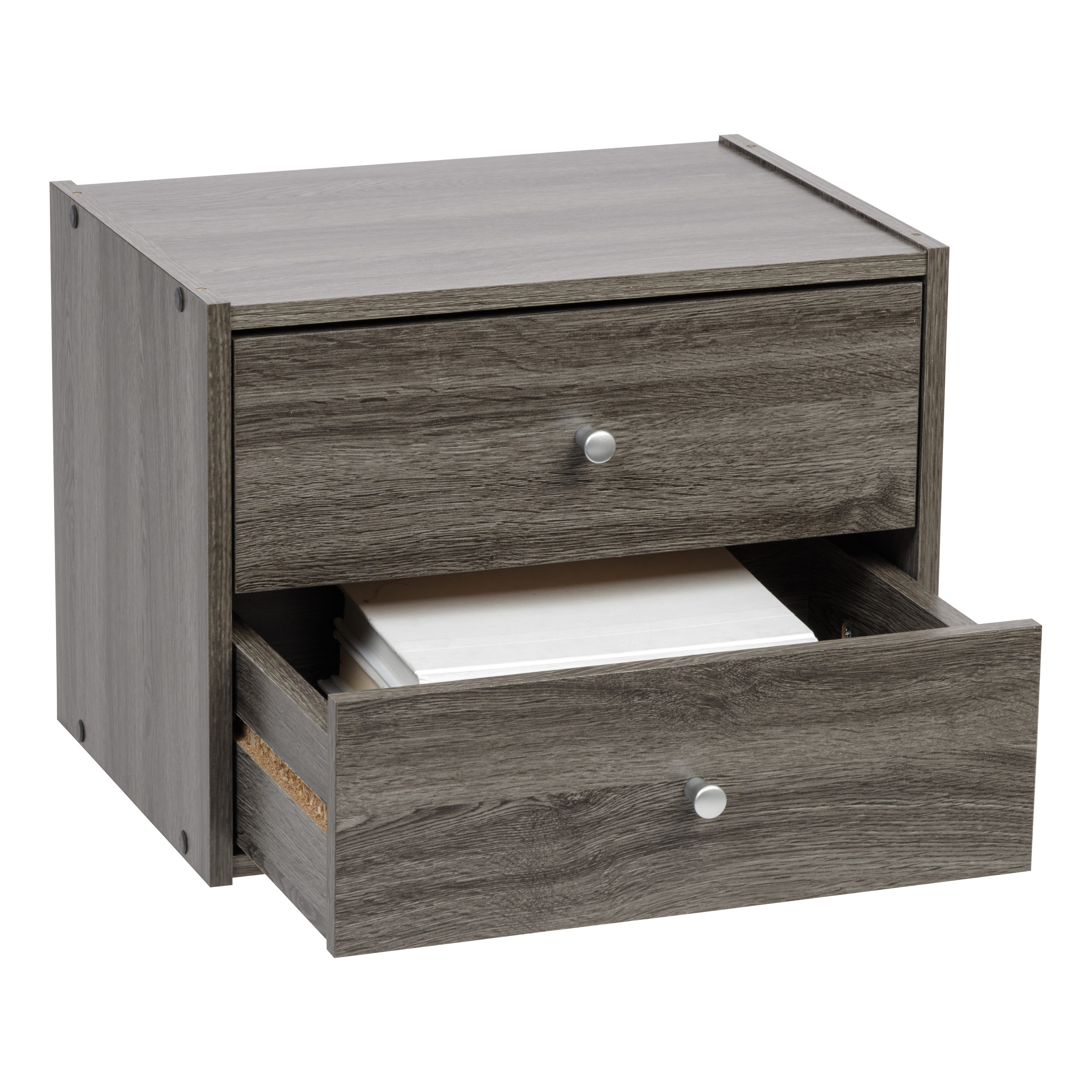 Iris Usa Tachi Modular Wood Stacking Storage Box With Shelf, Light
