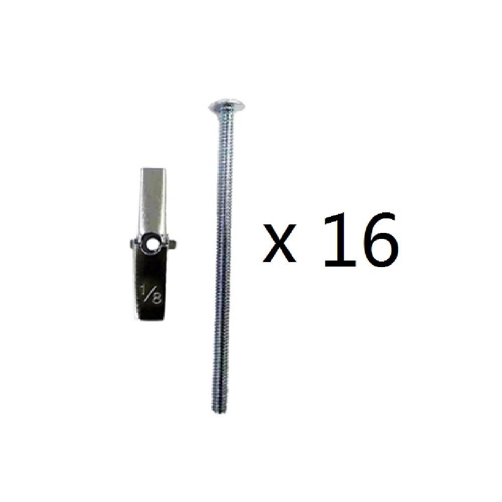 Project Source 21-9544 1/8-in 1/8-in x 3-in Zinc-plated Interior Anchor Bolt 16.0 -Count