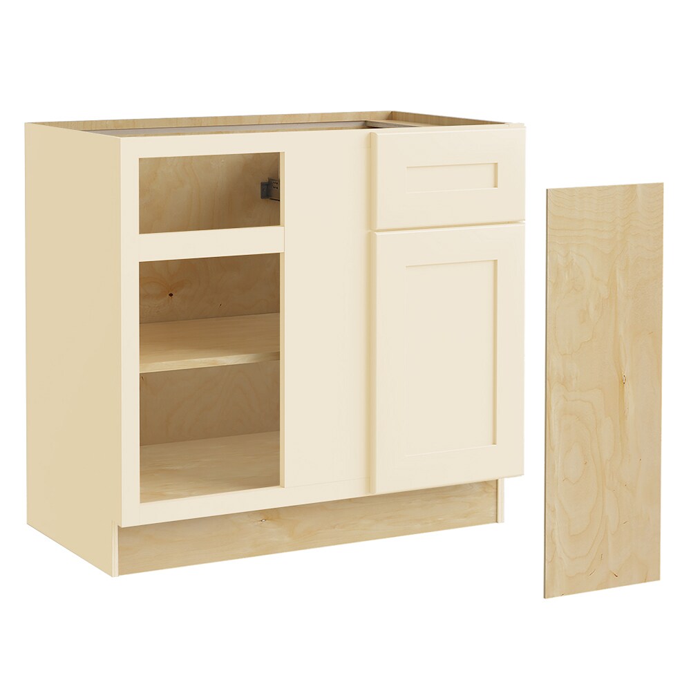 Norfolk Assembled 42 in. W x 34.5 in. H x 24 in. D Plywood Base Cabinet in Painted White