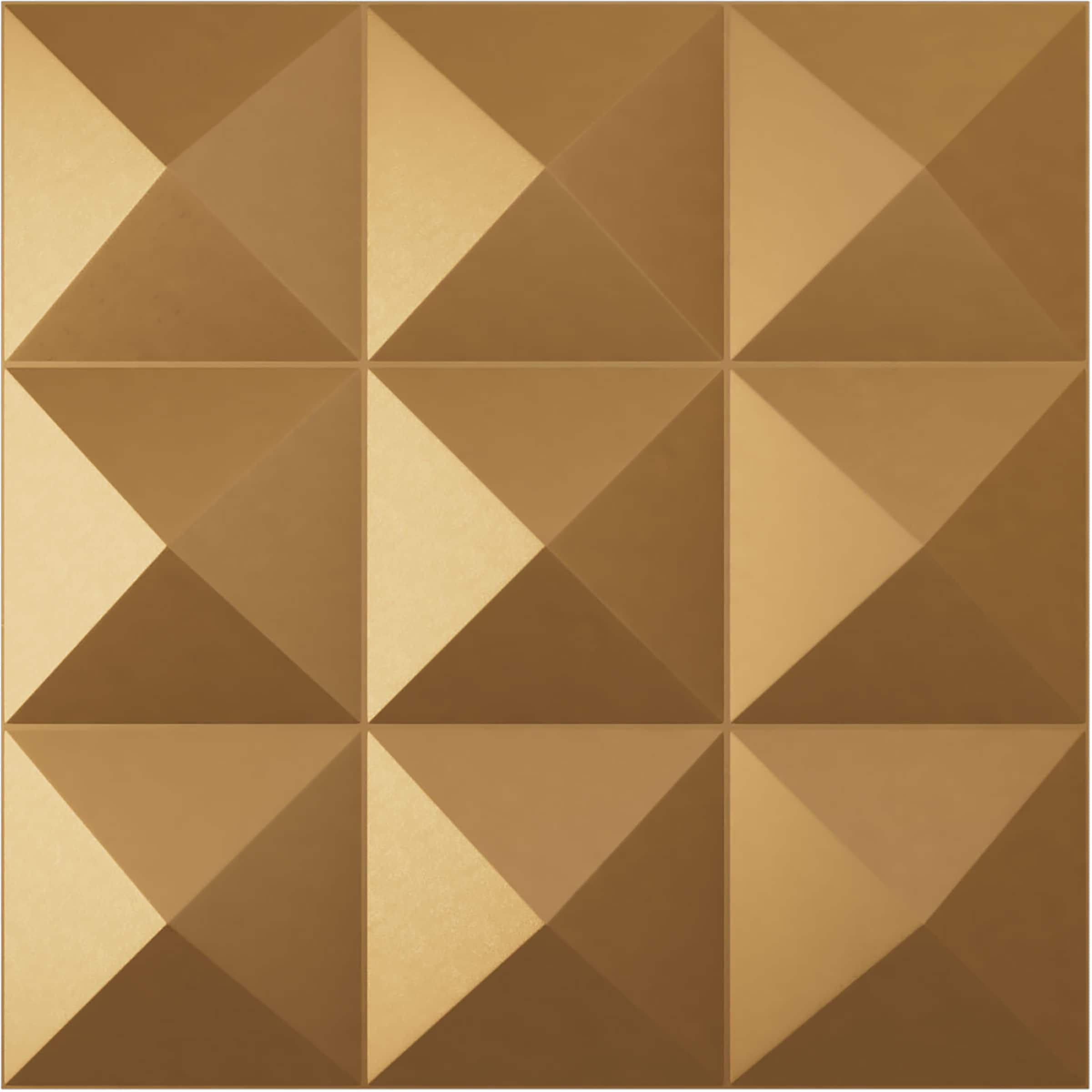 Ekena Millwork WP12X12BEBGL 11-7/8-in x 11-7/8-in Embossed Paintable/Stainable Gold PVC Wall Panel ( 0.98-sq ft )