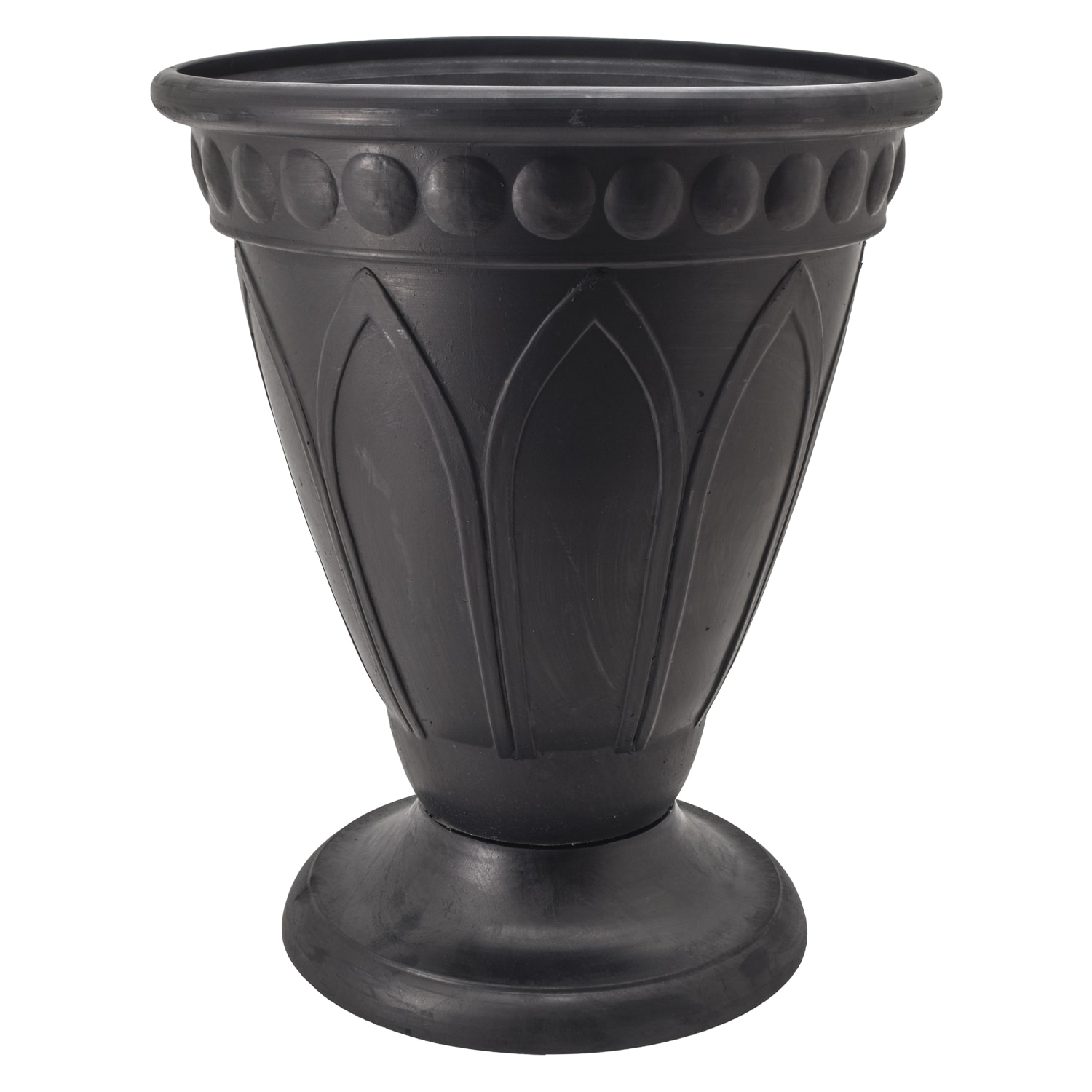 Arcadia Garden Products HU40BK 18.0-in W x 18-in H x Black Plastic Indoor/Outdoor Planter