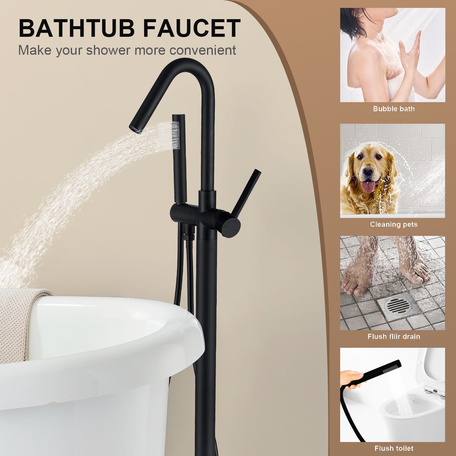 Maincraft HHK034MB Roman-Tub-Faucets - View #9