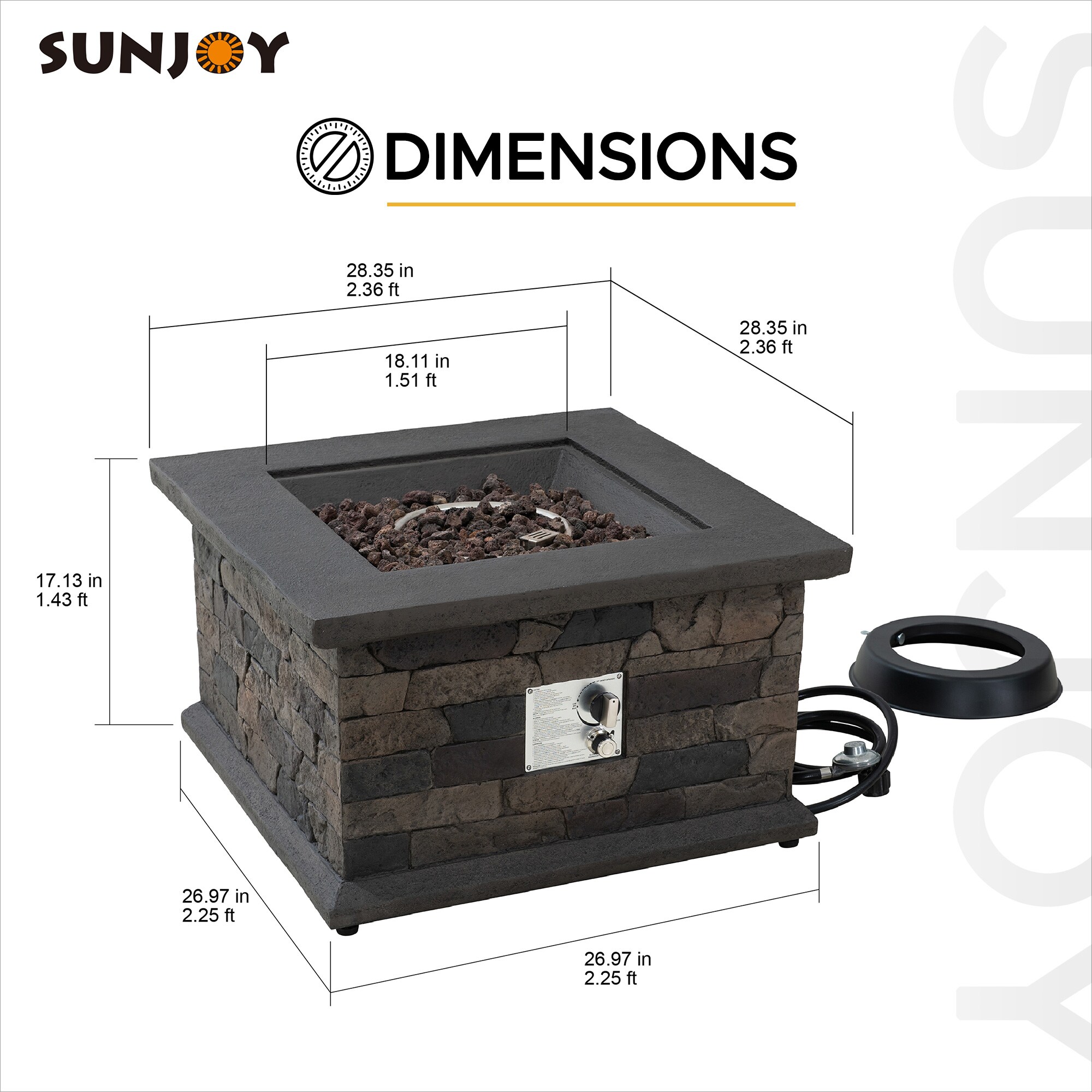 Sunjoy A302016300 Outdoor-Gas-Firepits - View #6