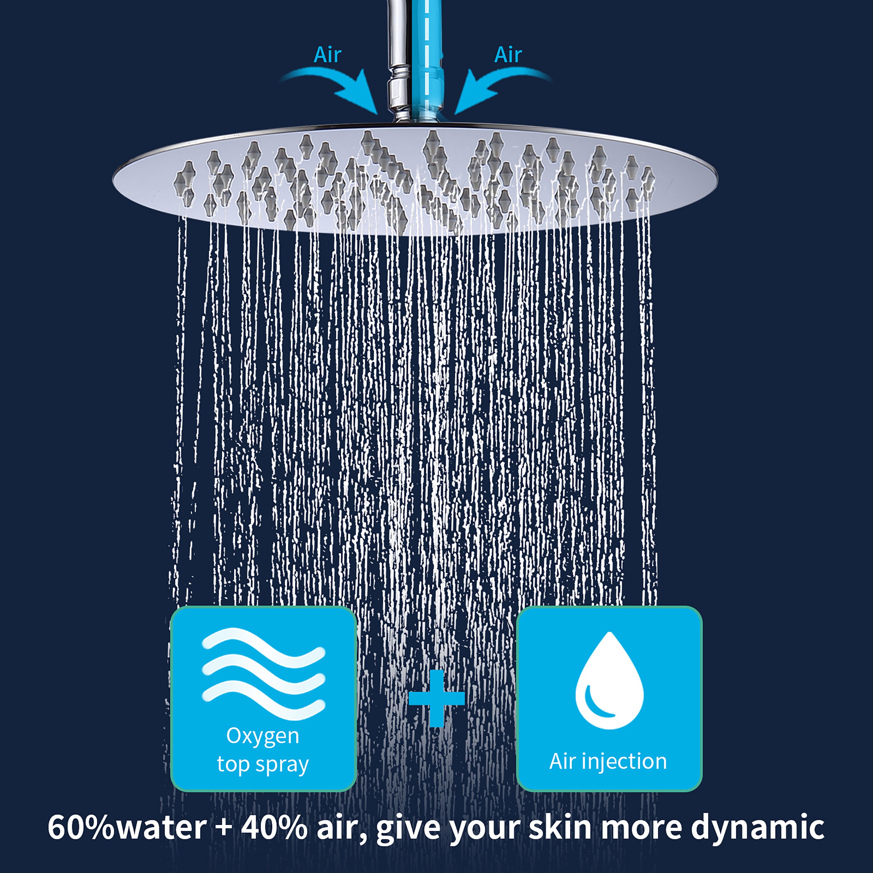 CASAINC HM-T206-RO-BN Showerhead-Bar-Panels - View #4
