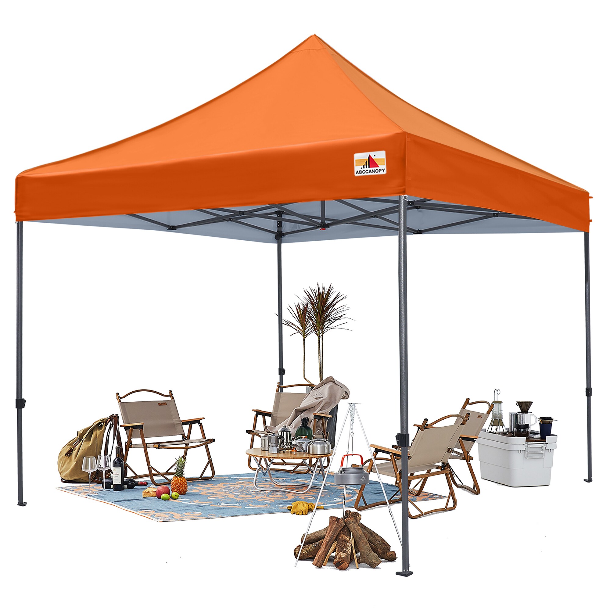 ABCCANOPY 10X10KK-ORANGE 10-ft x 10-ft Square Orange Pop-up canopy
