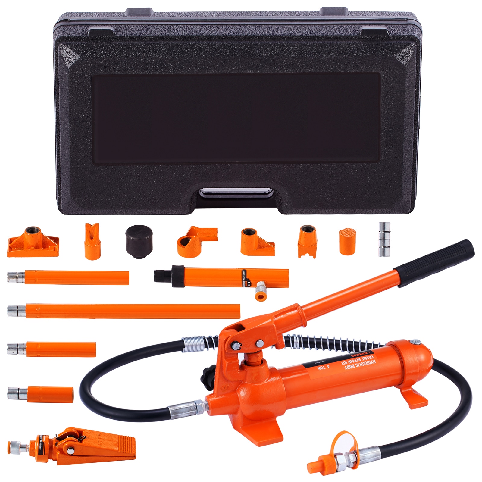 SVOPES SVOPESFLDTJH400780V0 Orange 4-Ton Metal Hydraulic Jack kit