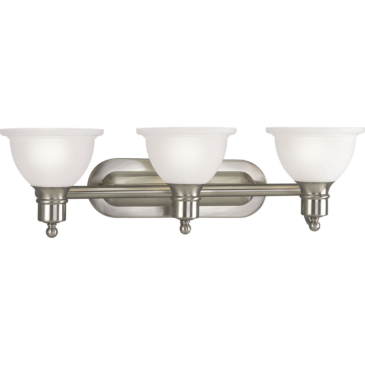 Progress Lighting P3163-09 Madison 27.5-in 3 -Light Brushed Nickel Transitional Vanity light