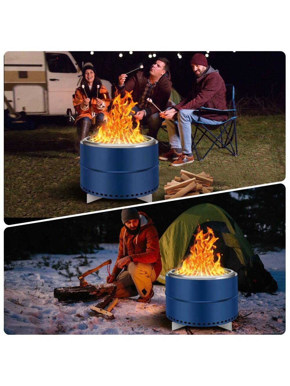 Qeetex PHO-15NWMEOU-HF4 Outdoor-Woodburning-Firepits - View #4