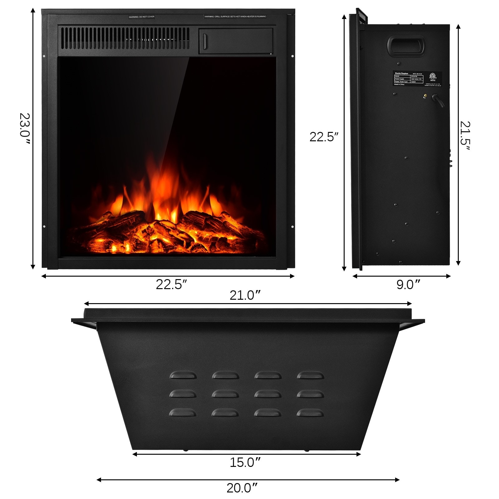 Clihome CWCH-EPA24790 Electric-Fireplaces - View #4