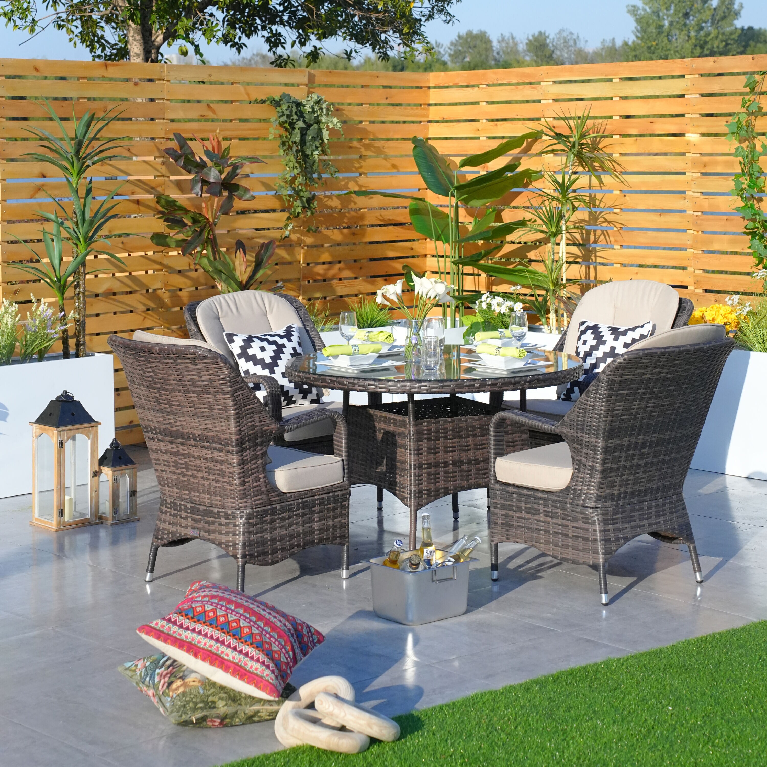 Moda Furnishings MD-PAD-1709-B Patio-Dining-Sets - View #6