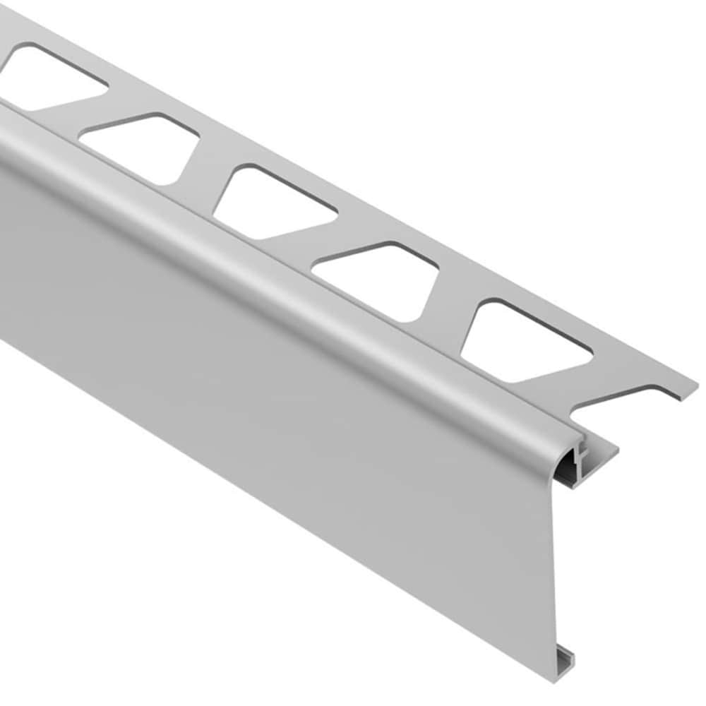 Schluter Systems RS125AE39 Rondec-Step 0.5-in W x 98.5-in L Satin anodized aluminum Aluminum Step Tile Edge Trim