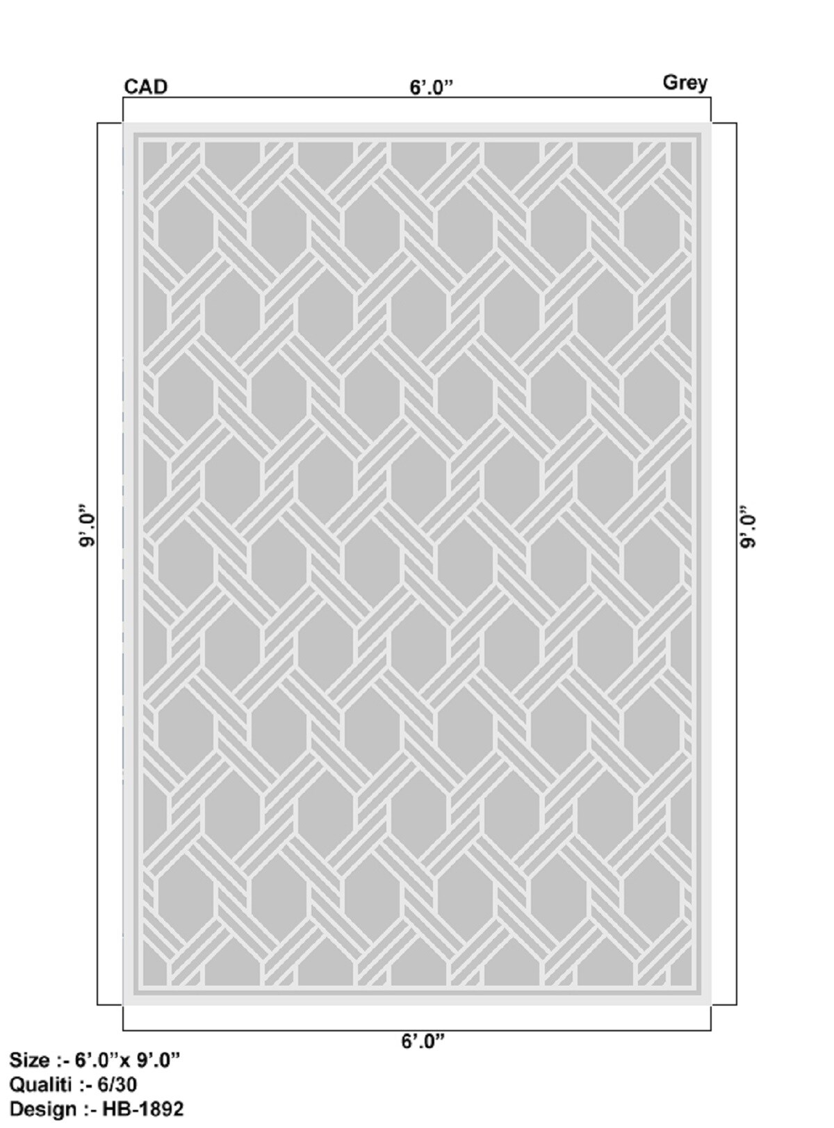 Pasargad Home PHB-1892 2X3 Transitiona 2 X 3 (ft) Wool Grey Indoor Area Rug