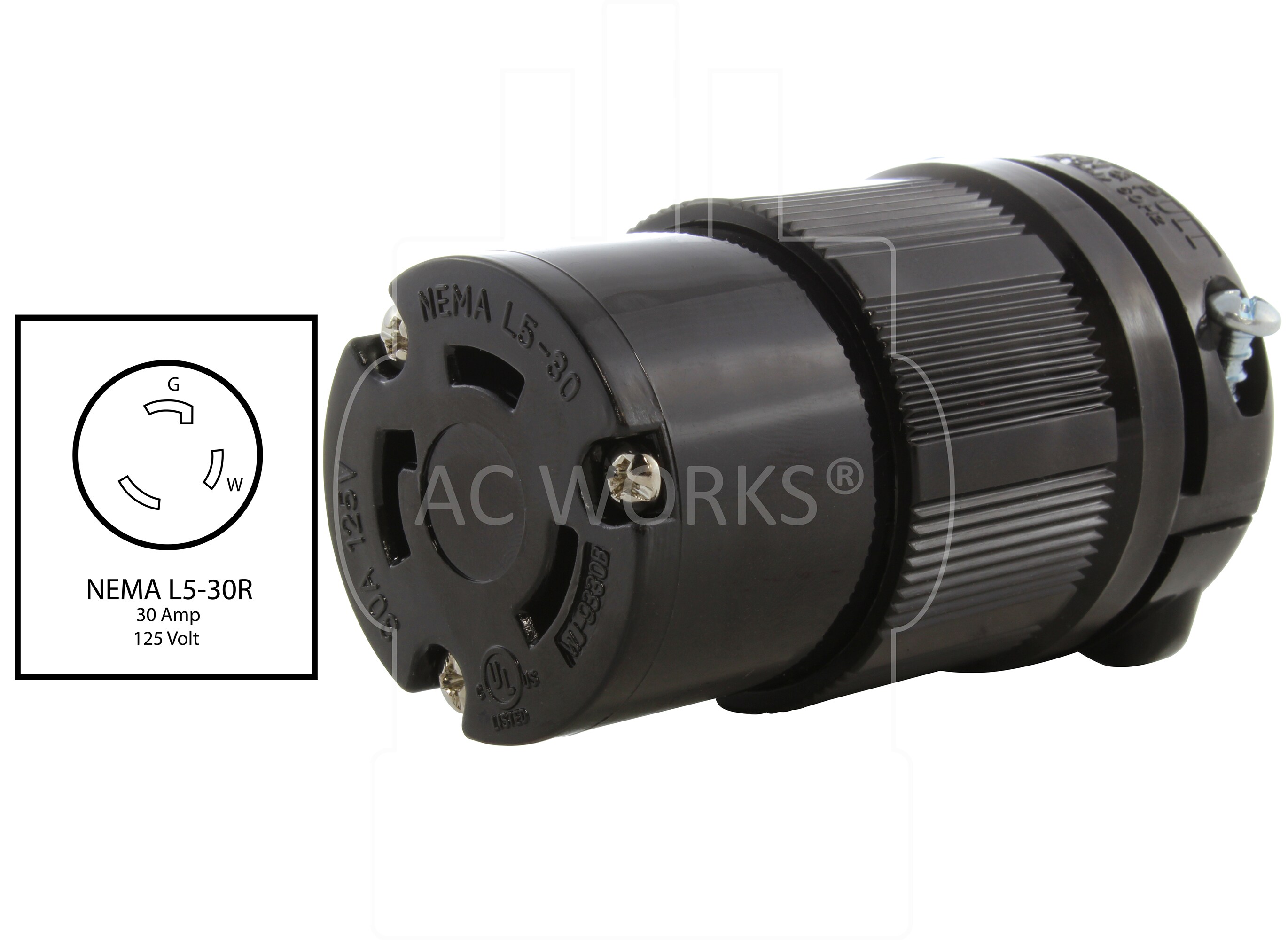 AC WORKS ASL530R-BK Electrical-Plugs-Connectors - View #2