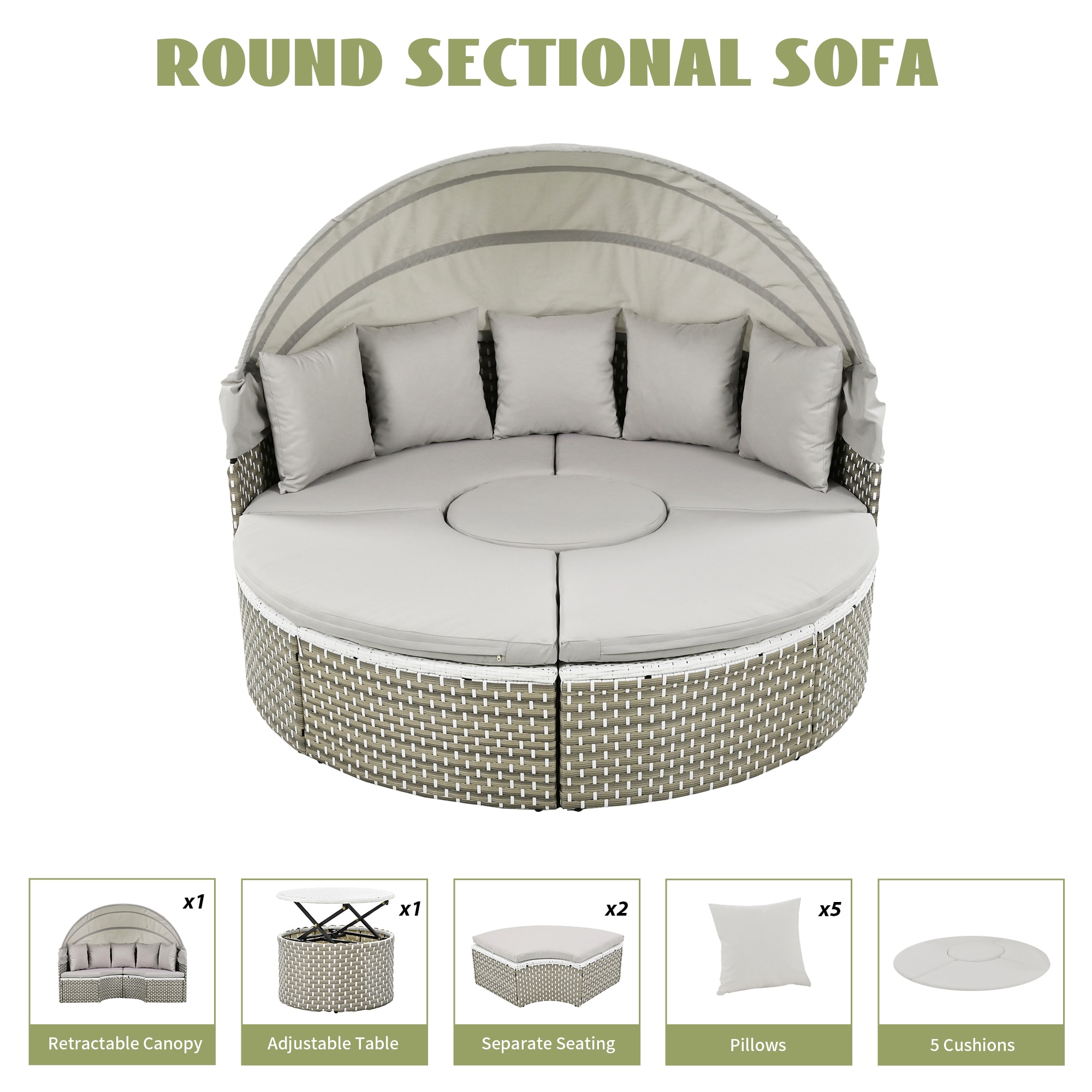 JIMSMAISON BOTMPDB02GR Patio-Sofas-Daybeds - View #6