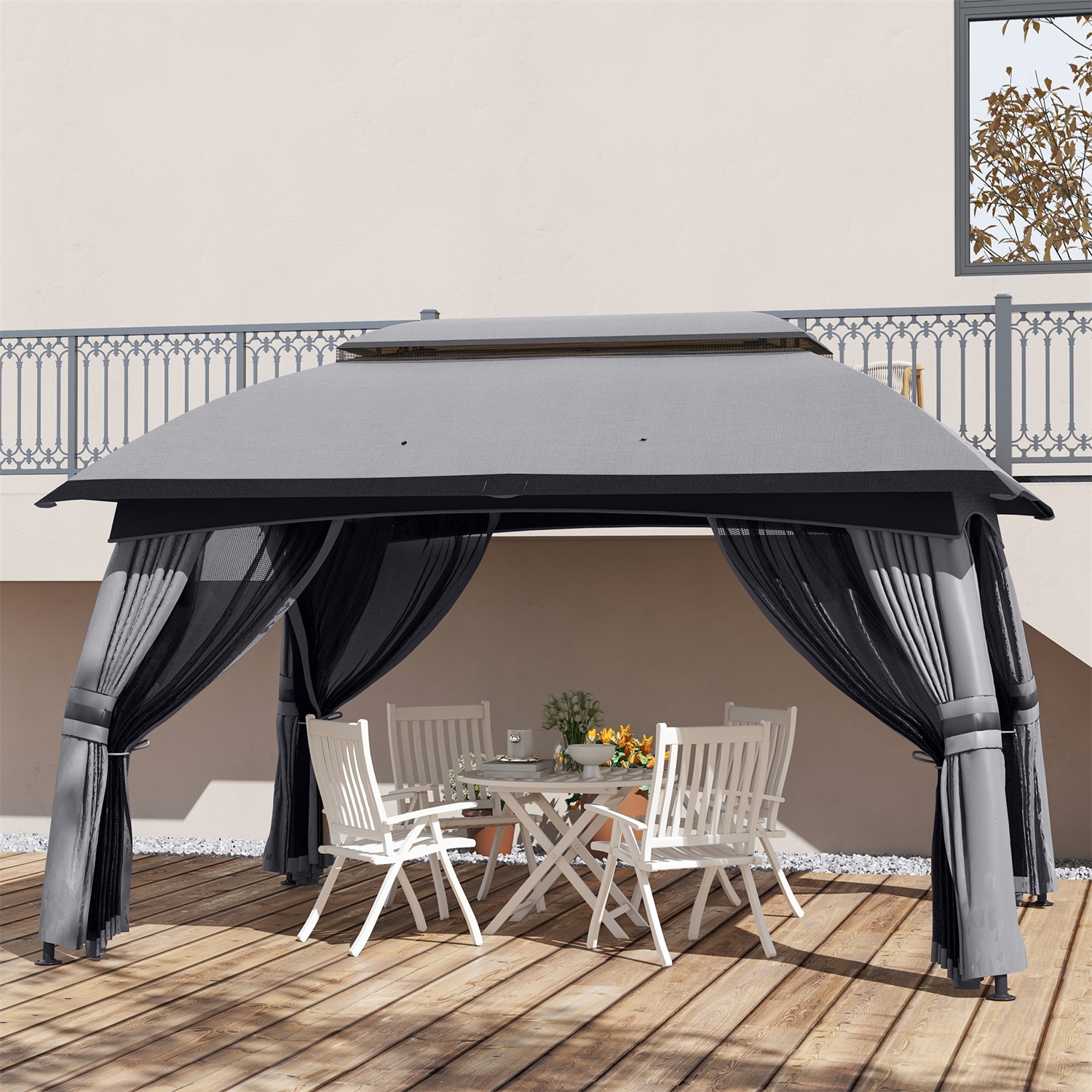 BABOOM BOM-P174240-OR Wood-Resin-Gazebos - View #8