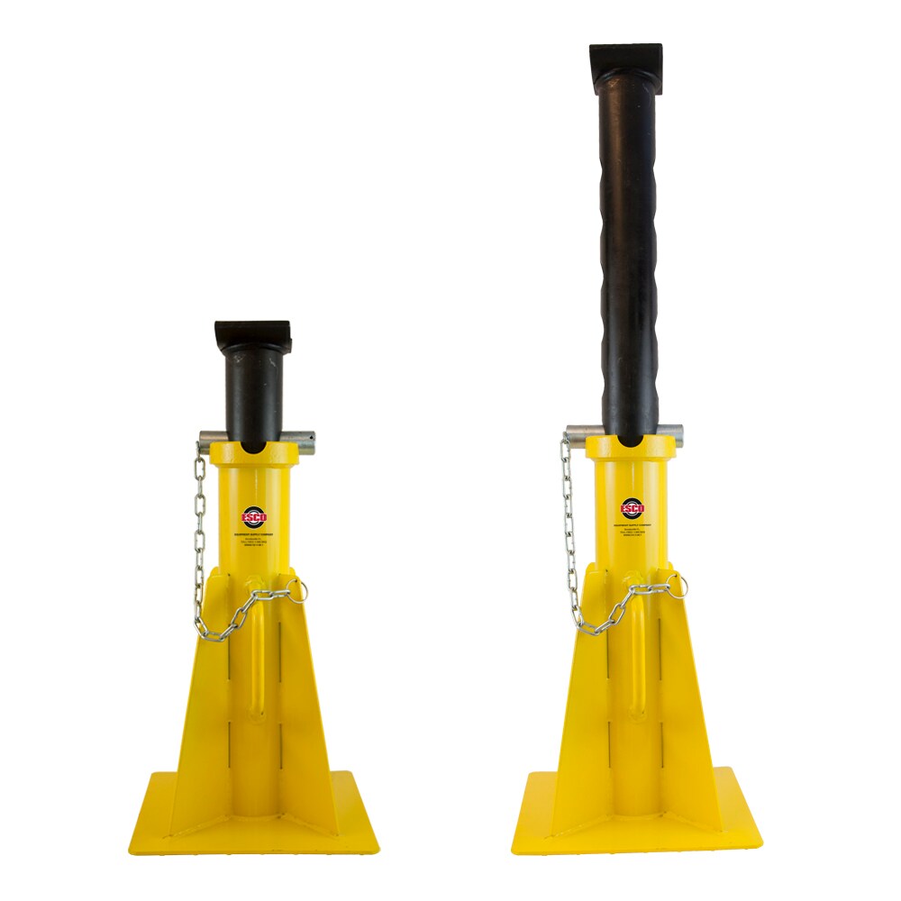 ESCO Yellow 25-Tons Steel Rust Resistant Manual Jack Stand in the Jacks ...