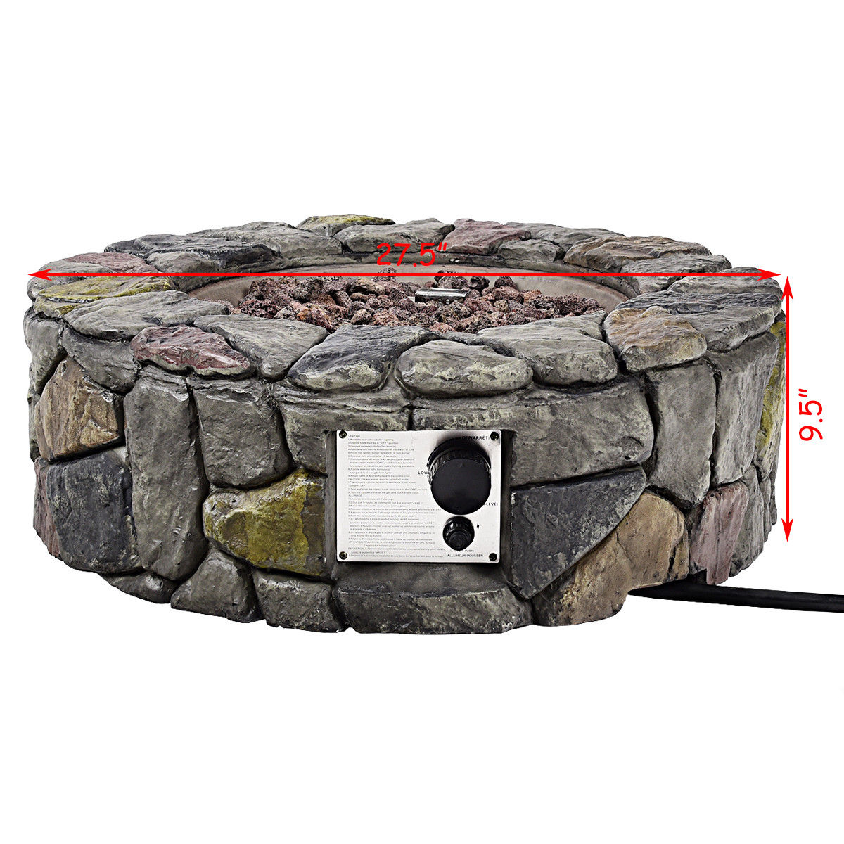 Costway OP3610 Outdoor-Gas-Firepits - View #5