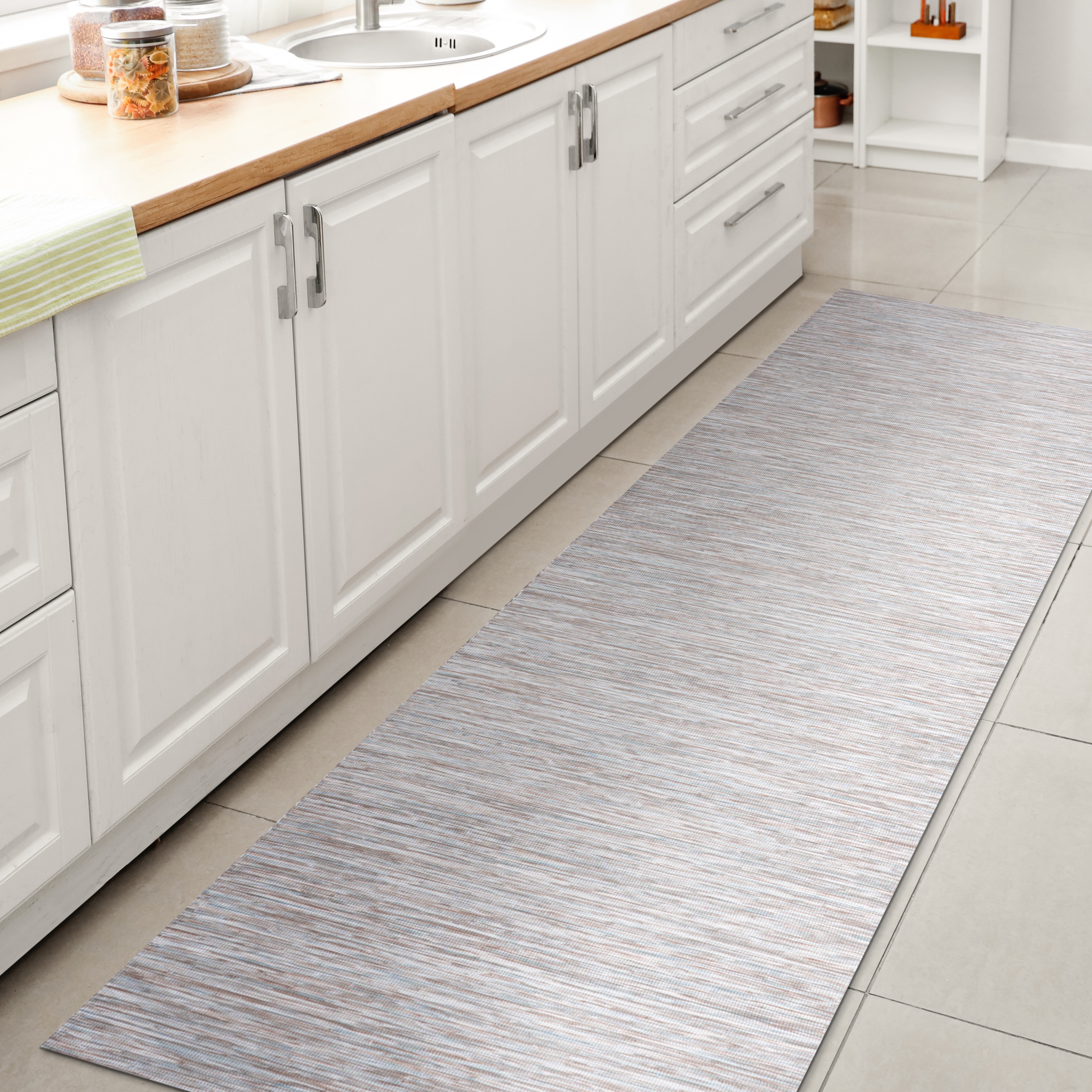 JONATHAN  Y TSN100A-28 TUSCAN SUN Ethan Flatweave 2 x 8 (ft) Loomed Polypropylene Gray Rectangular Indoor/Outdoor Solid Coastal Runner rug