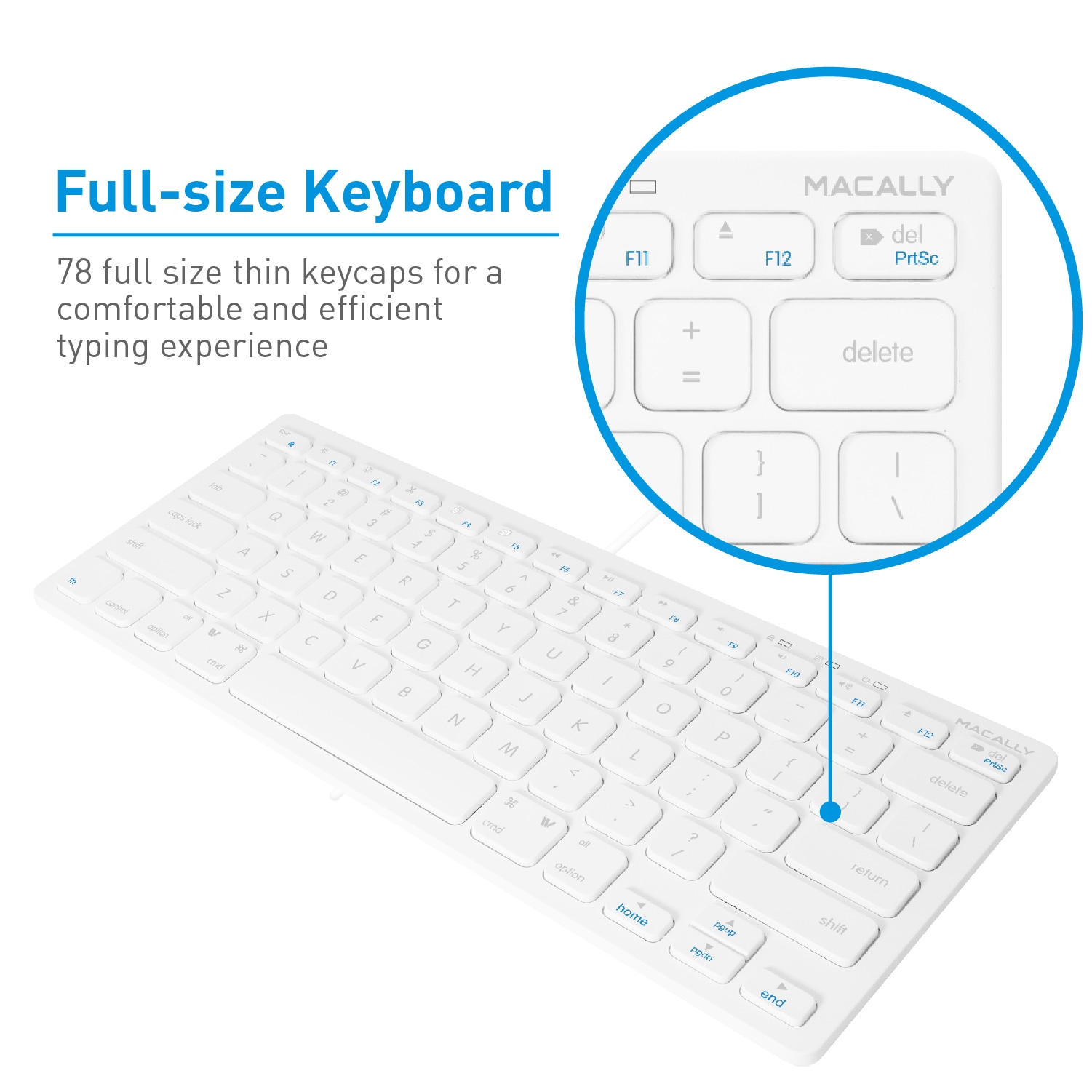 Mini USB Wired Keyboard 78 Keys Round Keycaps Small Keyboard For Laptops  Desktop