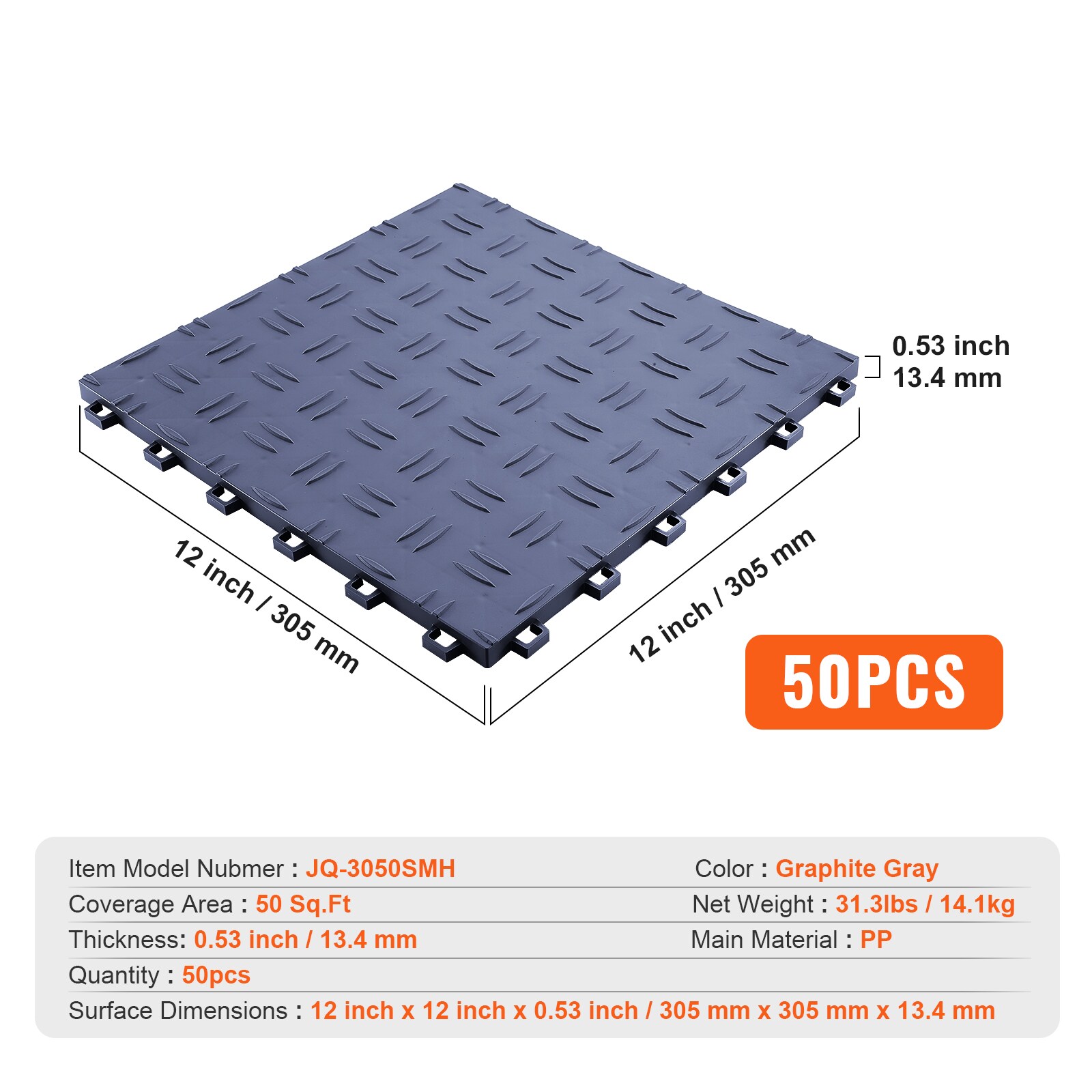 VEVOR CKDDHSJ501212XQF0V0 Garage-Vinyl-Tile - View #8