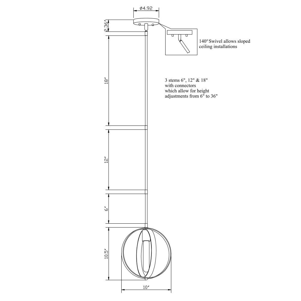 Forte Lighting 2641-01-05 Pendant-Lights - View #3