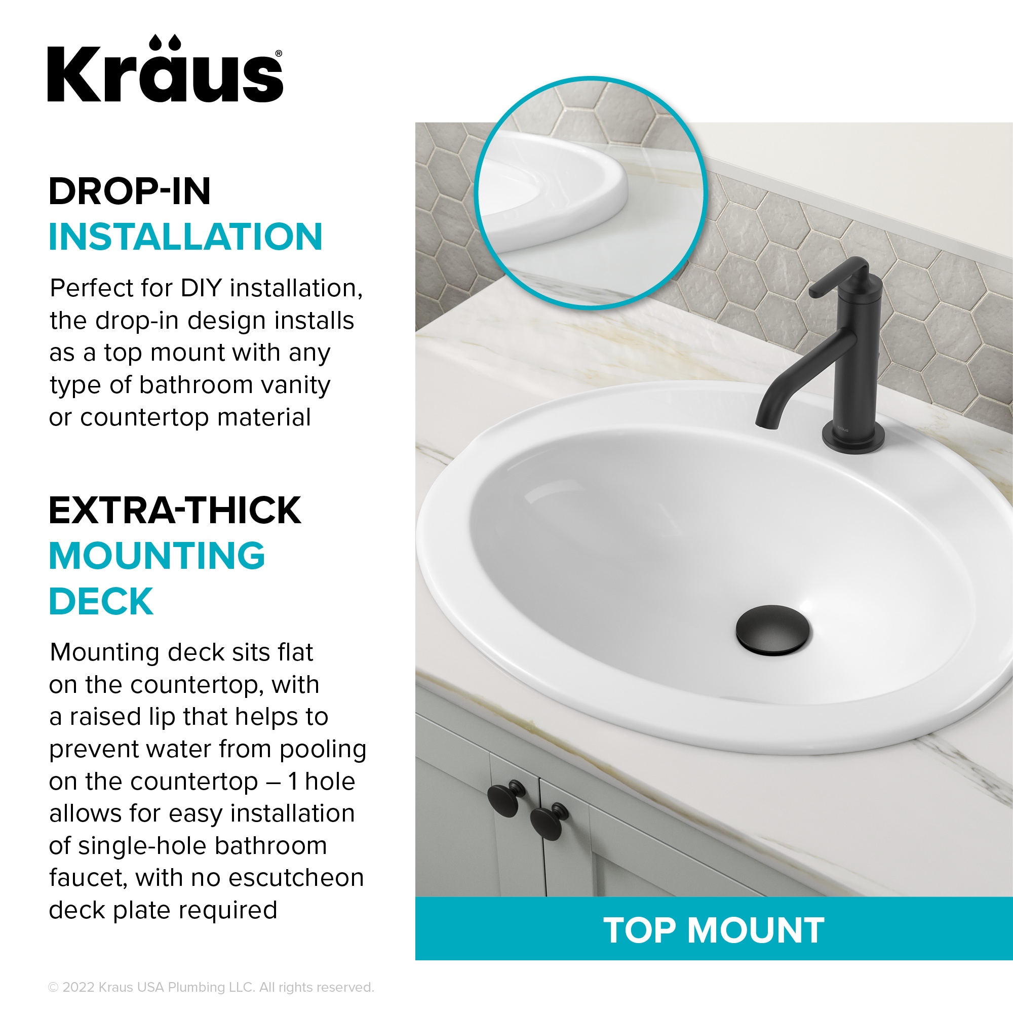 Kraus KCT-101 Bath-Sink - View #6