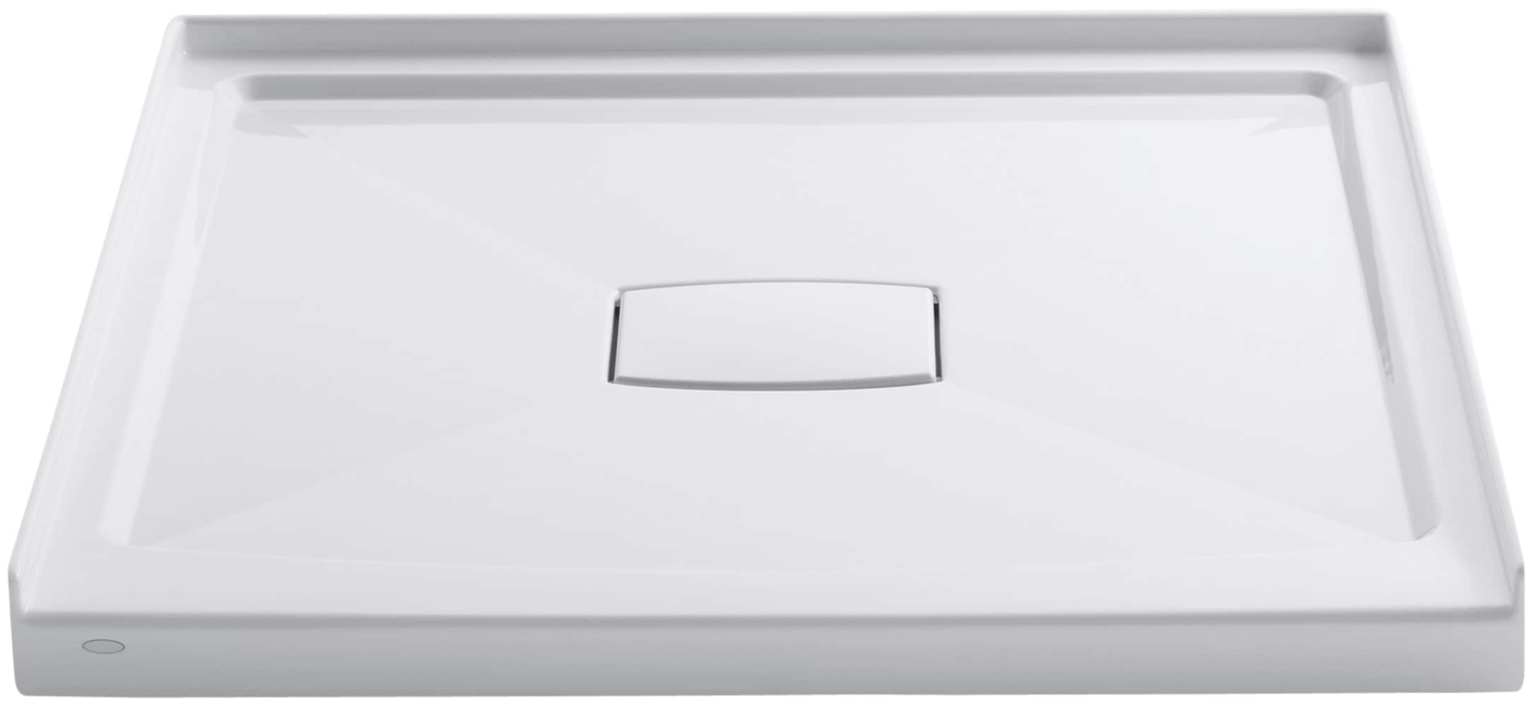 KOHLER 9393-0 Archer 42.0-in W x 42.0-in L White Square Shower pan base with 2.5625-in H Threshold (Center Drain)