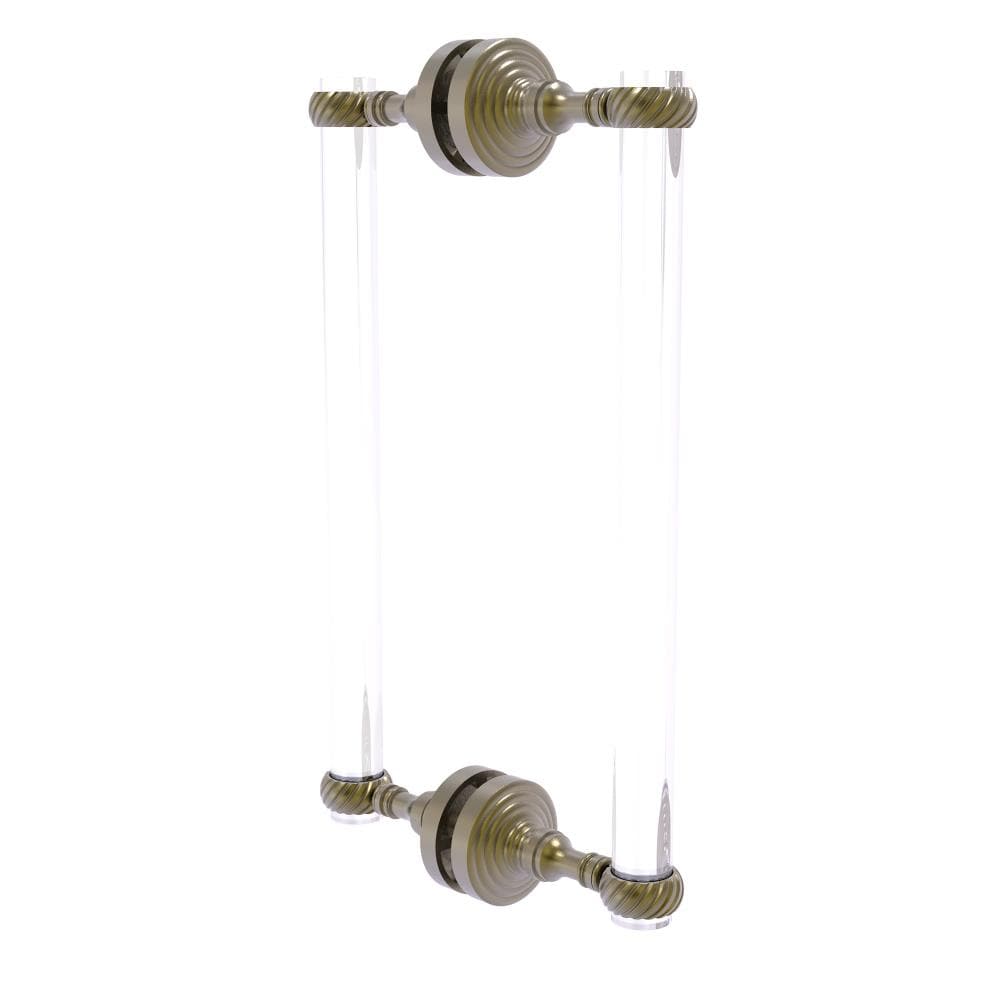Allied Brass PG-406T-12BB-ABR Antique brass 12-Inches Hinged shower door Handle